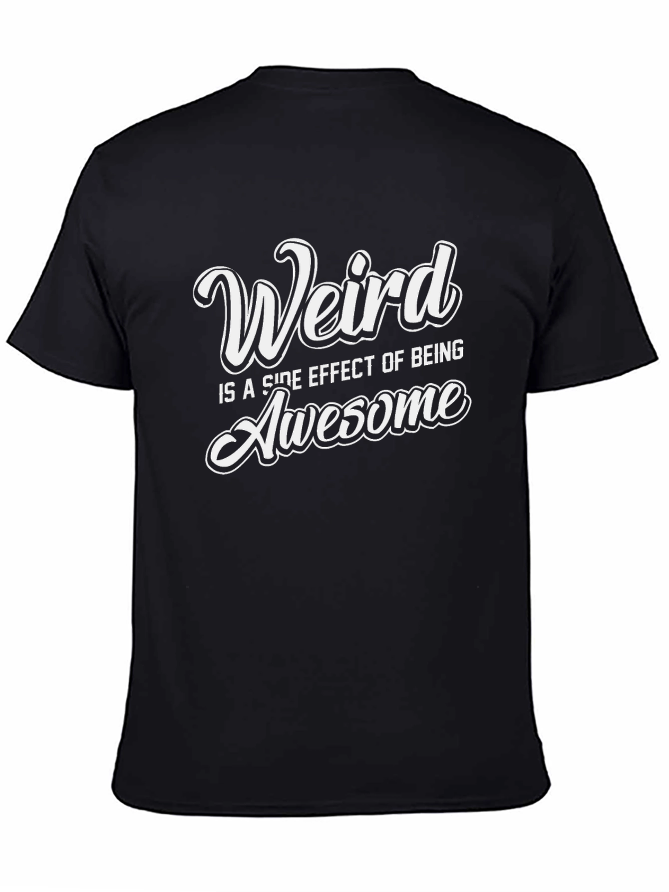 Weird is Awesome Graphic Tee - Mens Black T-Shirt