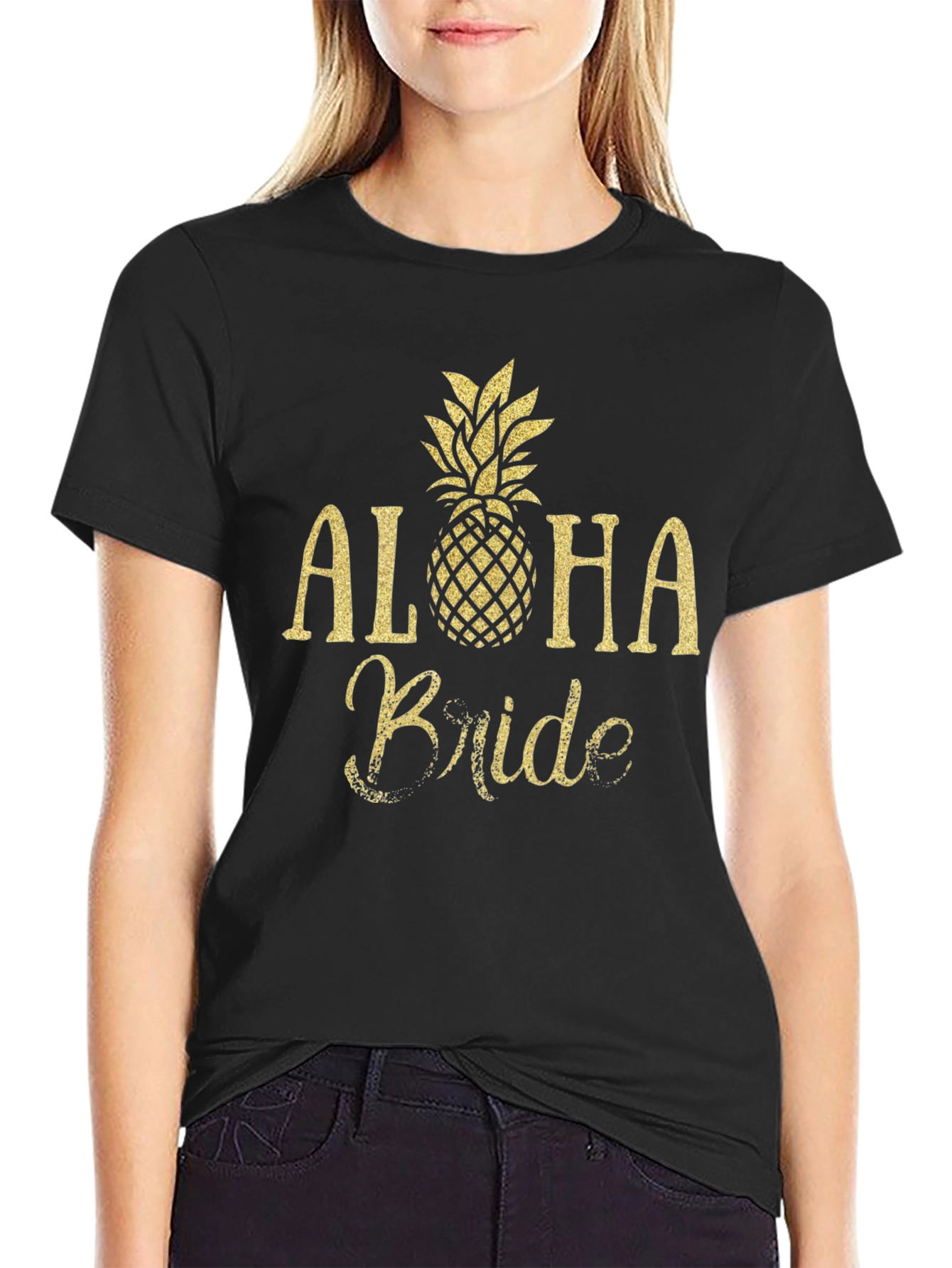 Aloha Bride Black T-Shirt