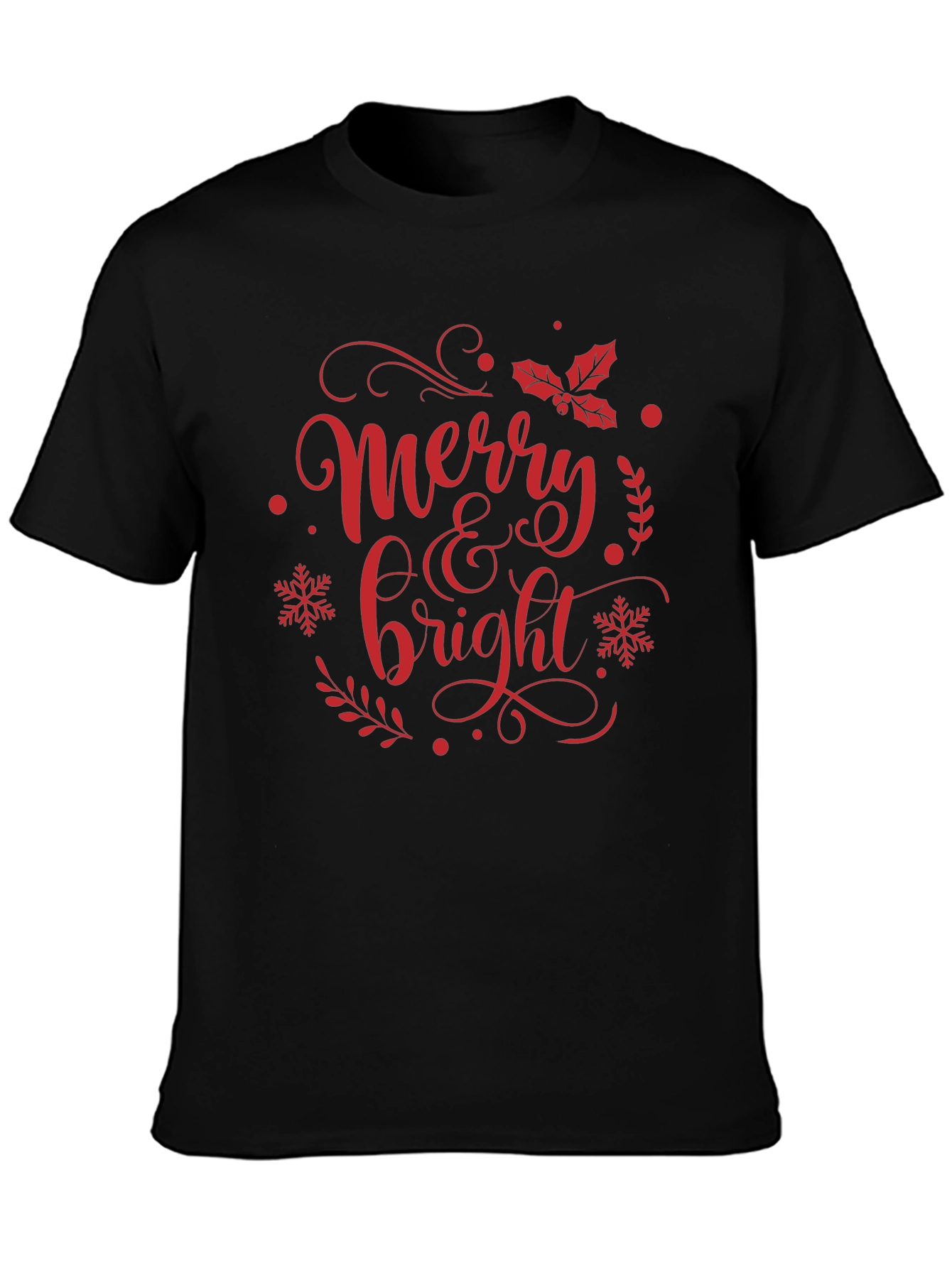 Merry & Bright Christmas Graphic Tee