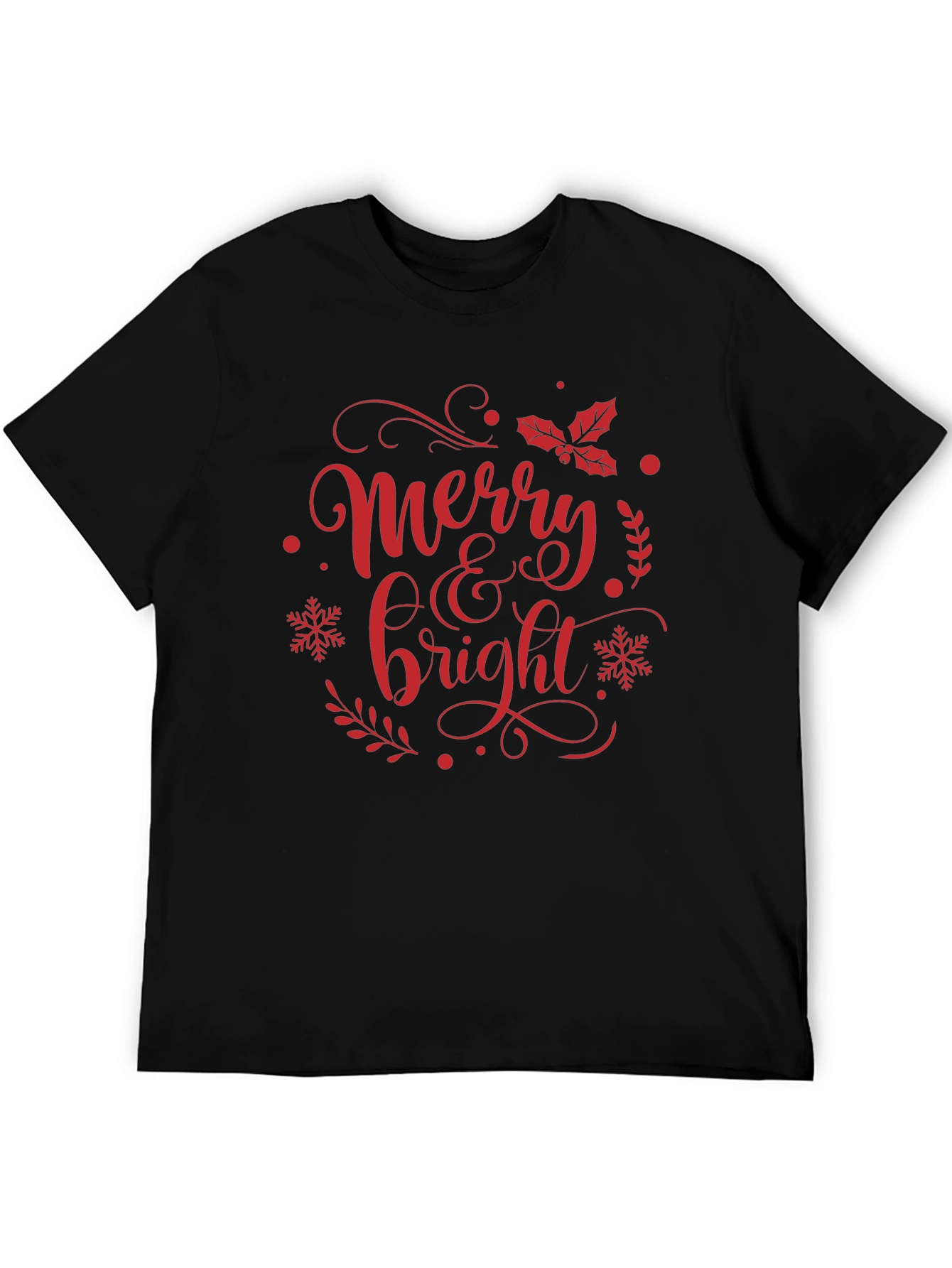 Merry & Bright Christmas Graphic Tee
