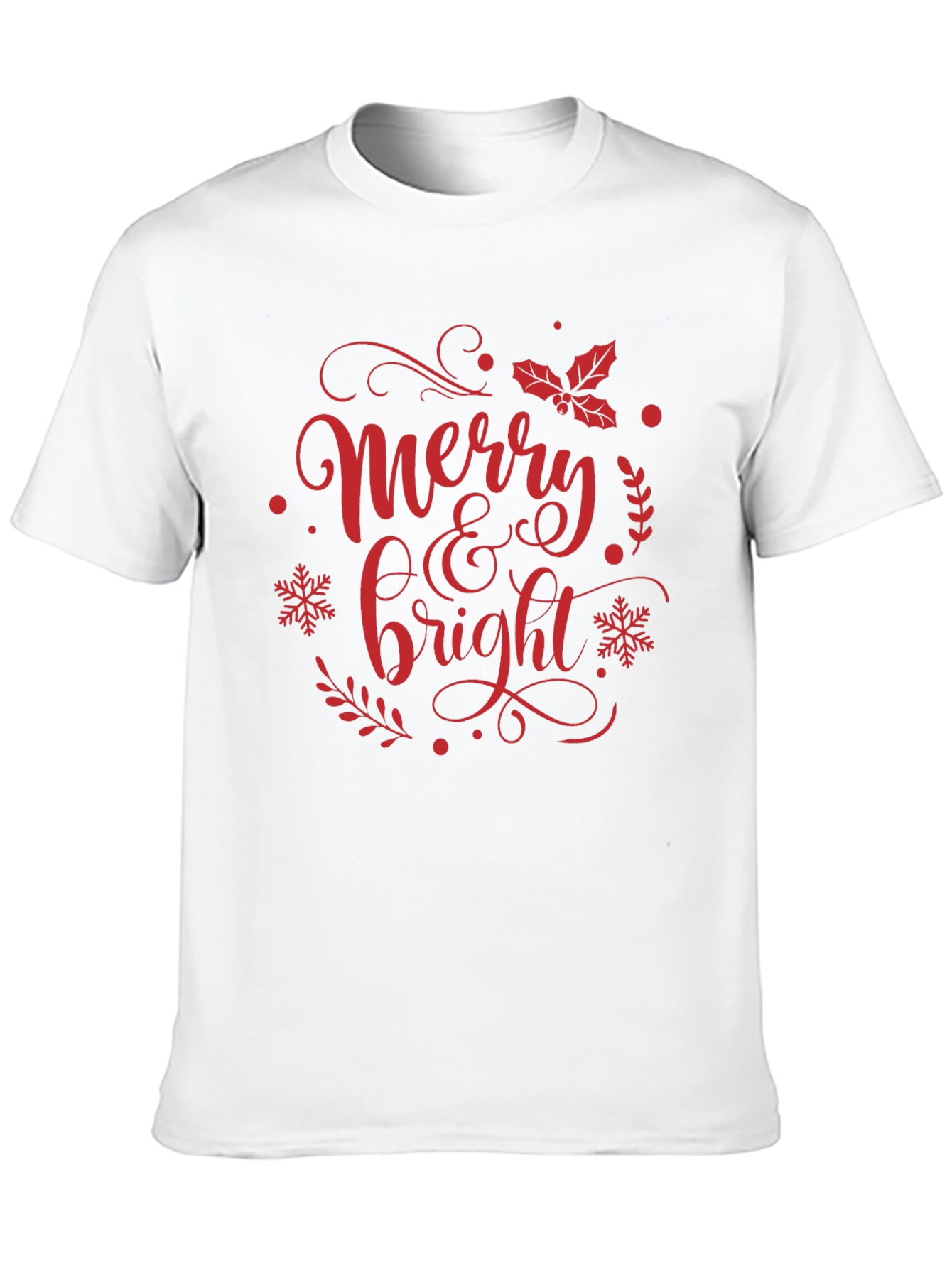 Merry & Bright Christmas Graphic Tee