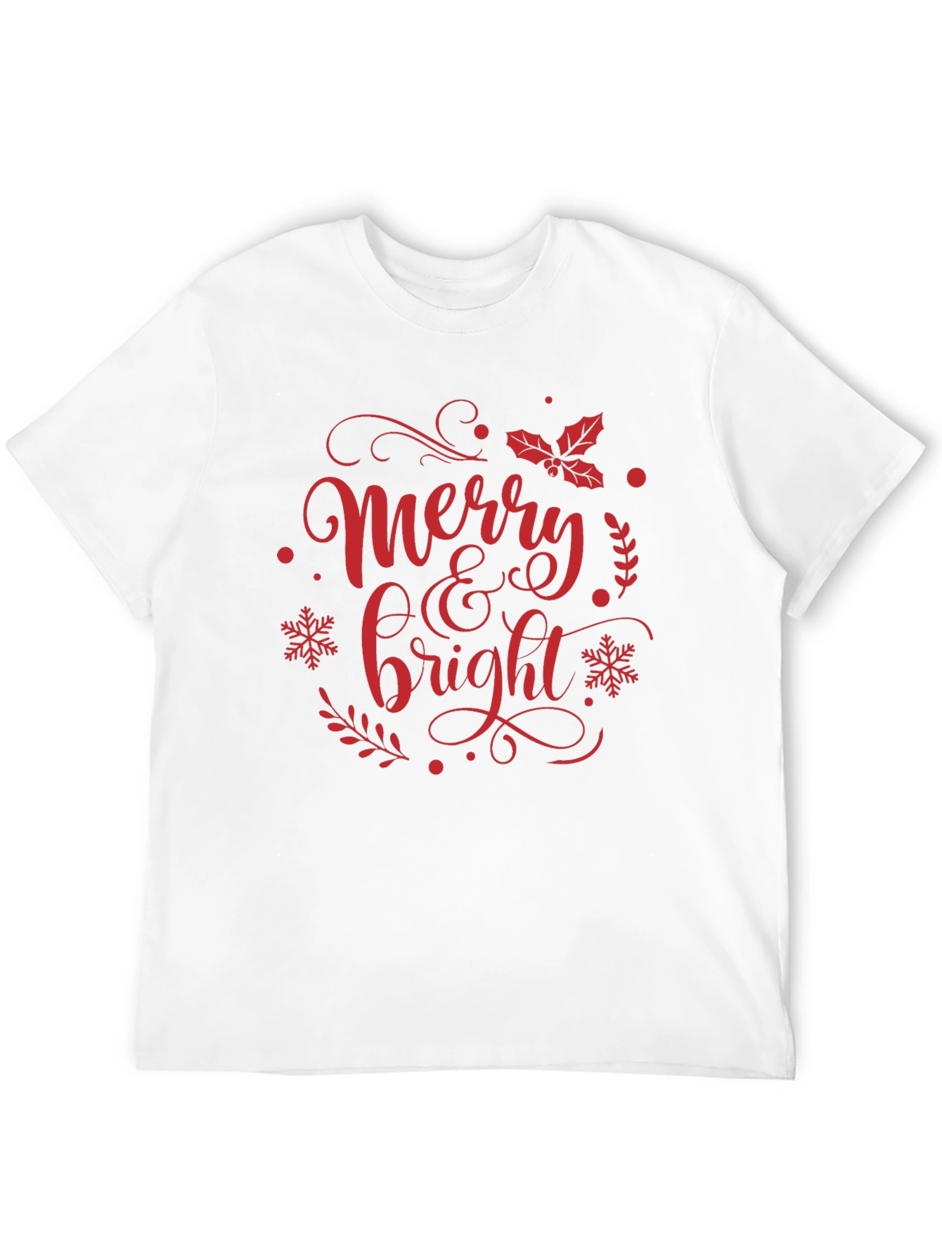 Merry & Bright Christmas Graphic Tee