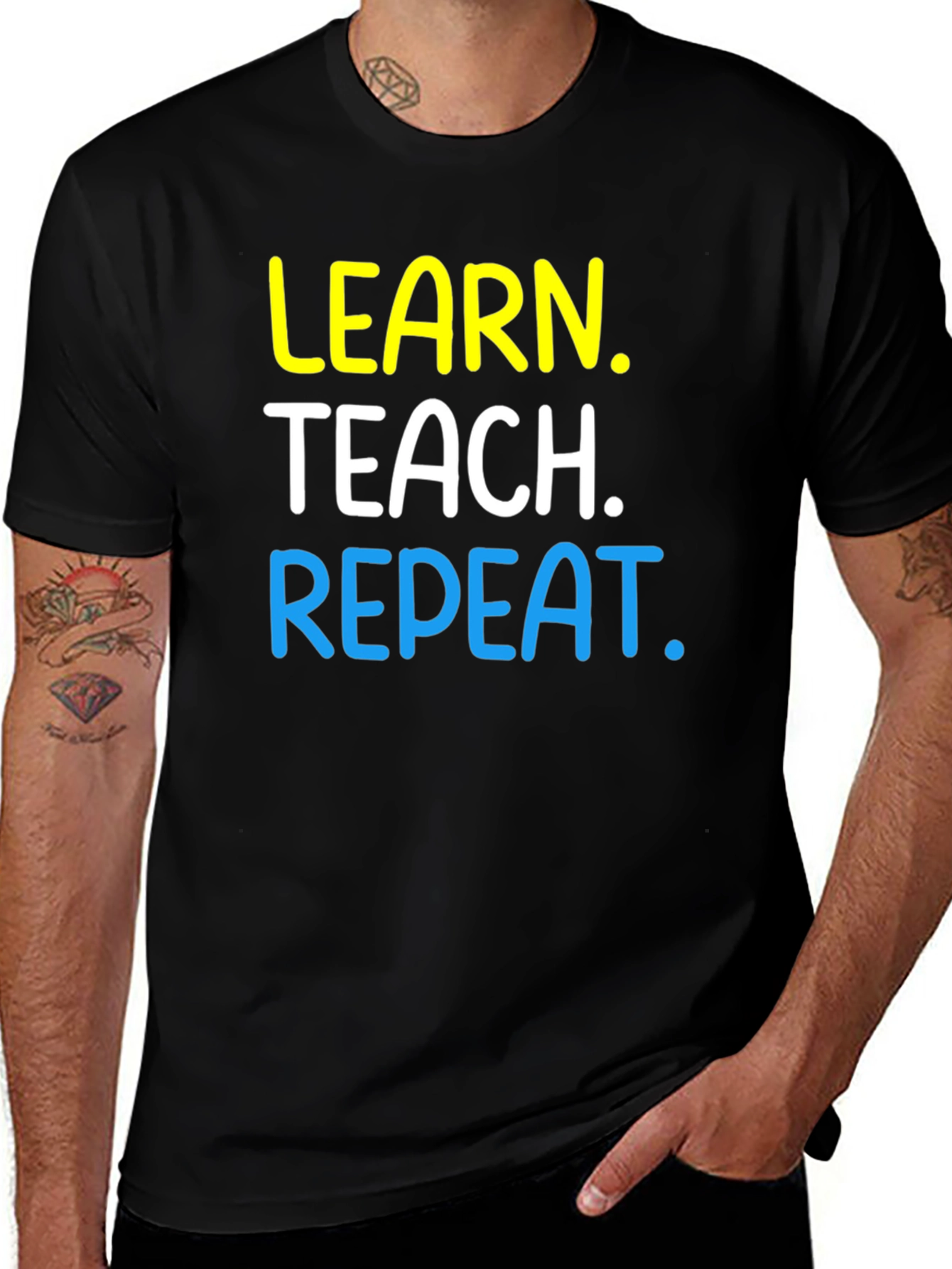 Learn Teach Repeat Graphic T-Shirt