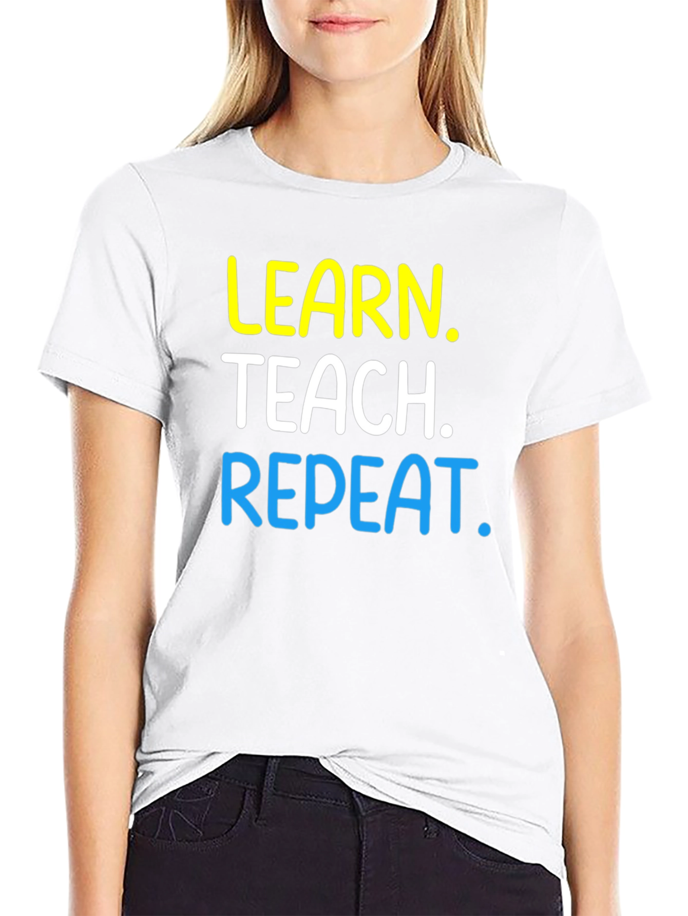 Learn Teach Repeat Graphic T-Shirt