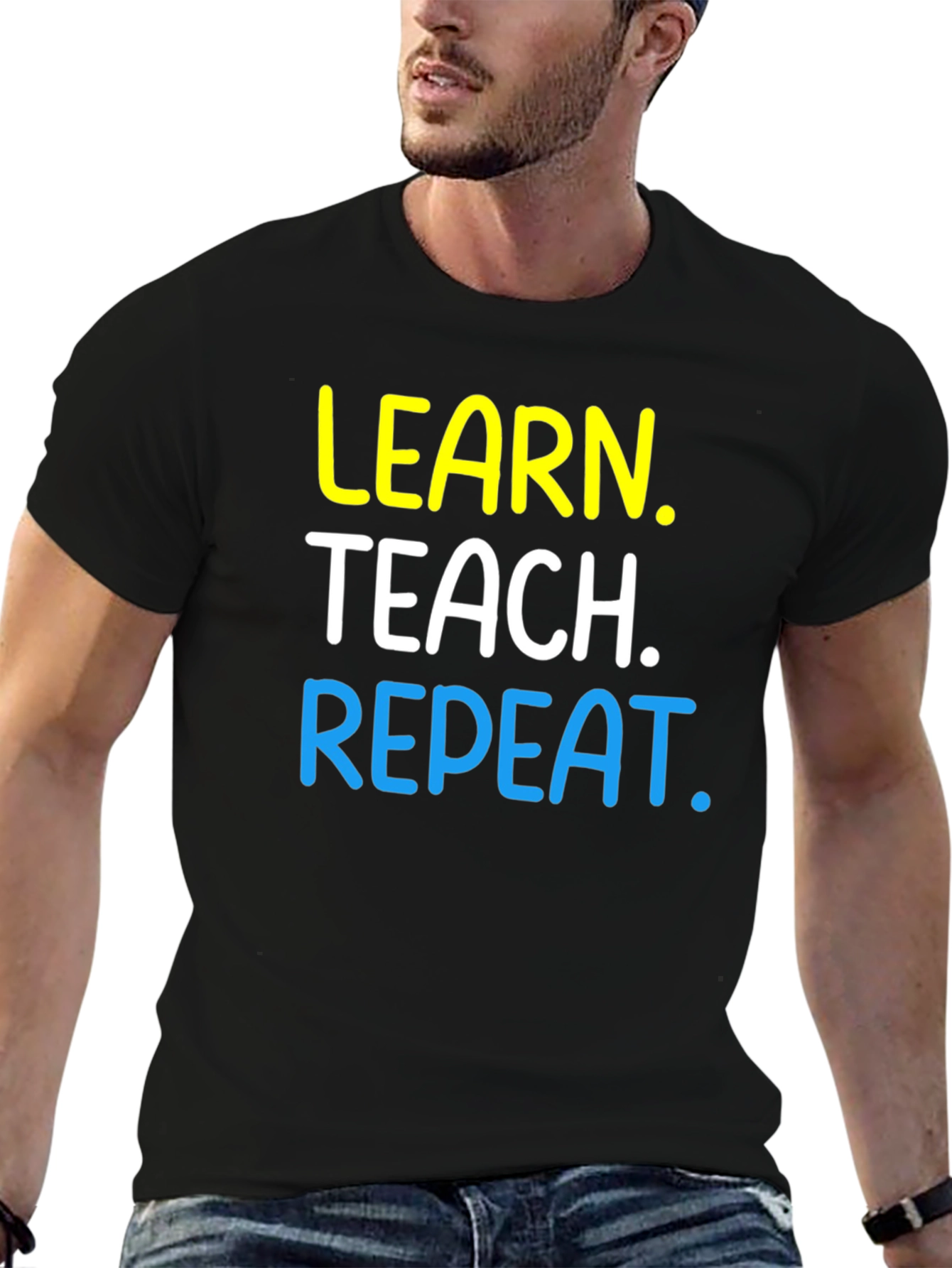 Learn Teach Repeat Graphic T-Shirt