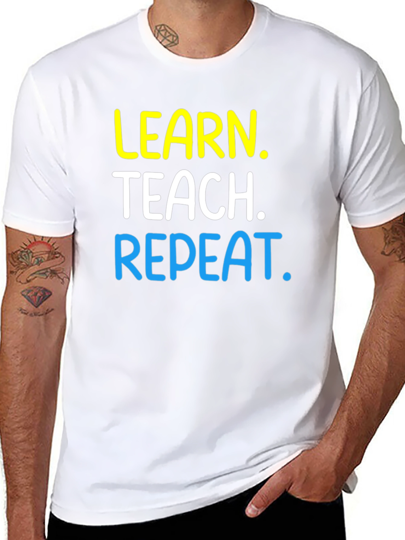Learn Teach Repeat Graphic T-Shirt