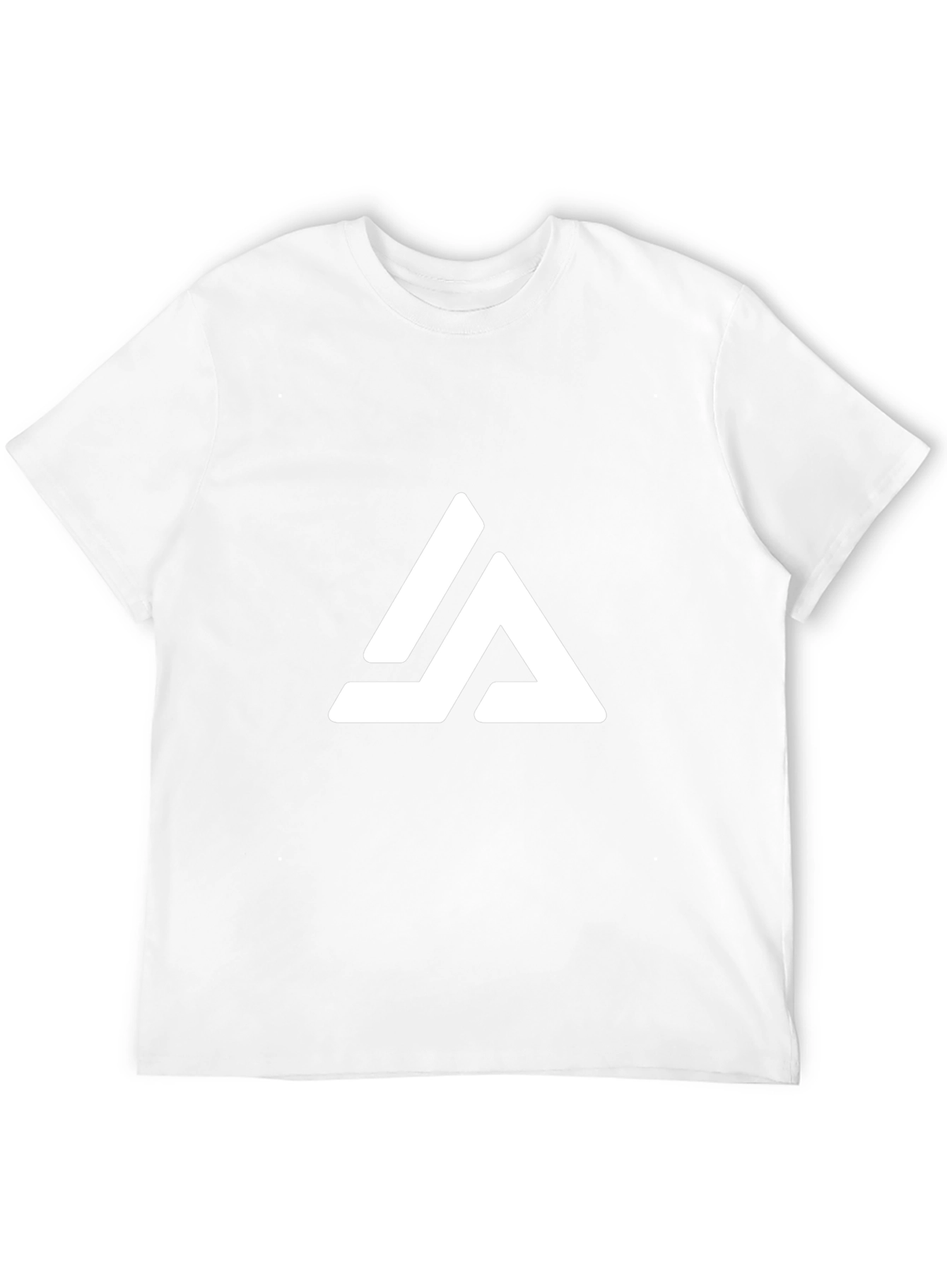 Black T-Shirt with Geometric Triangle Logo