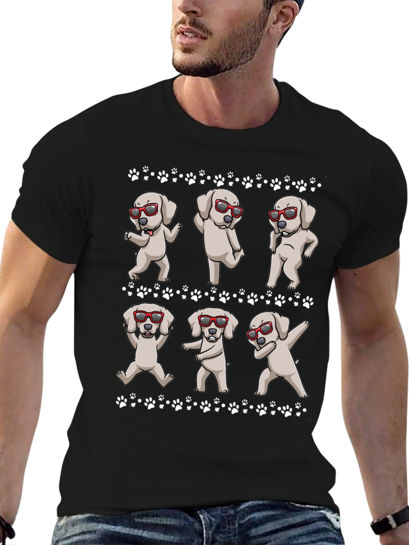 Dabbing Dog T-Shirt - Trendy & Fun!