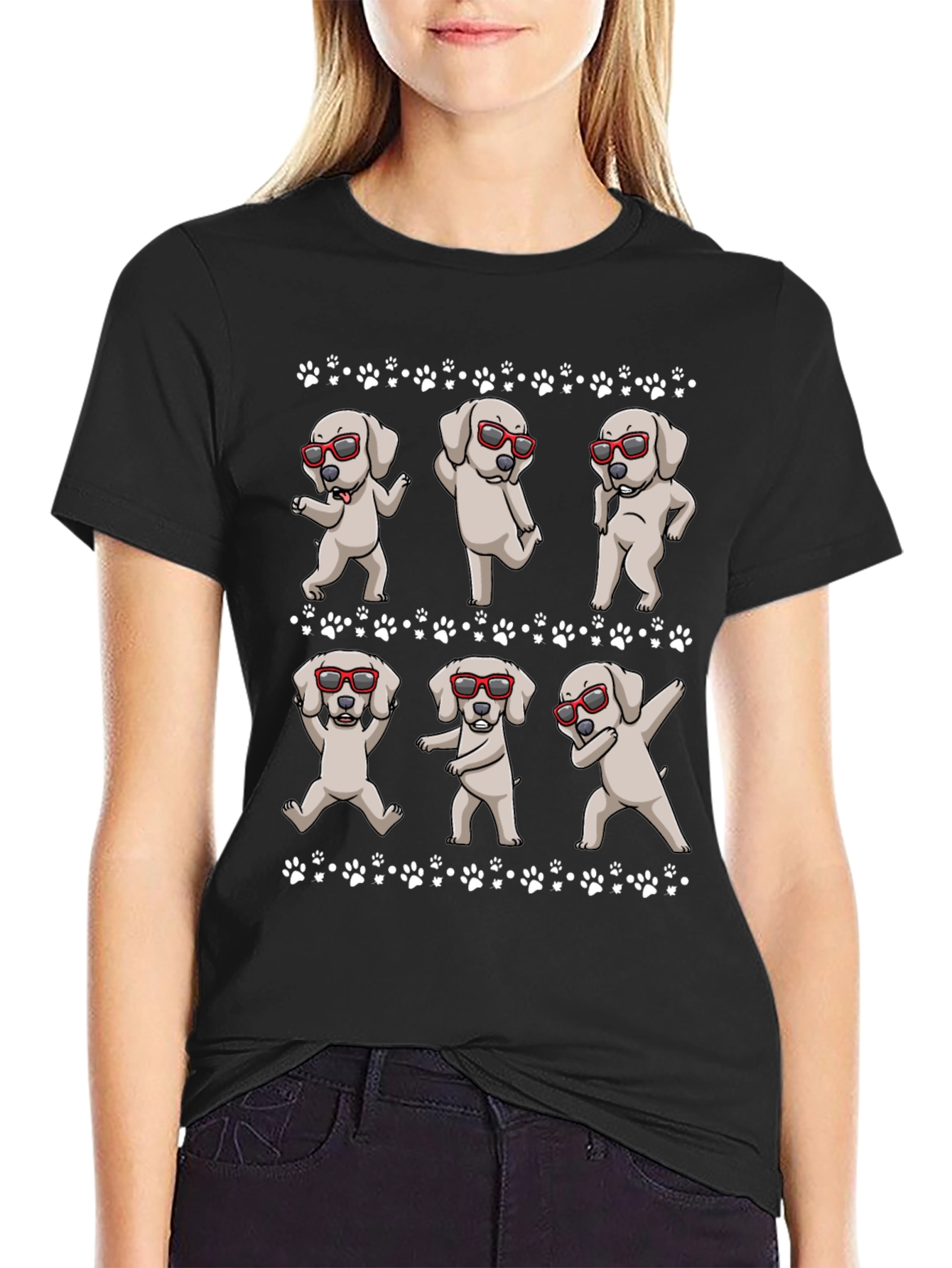 Dabbing Dog T-Shirt - Trendy & Fun!
