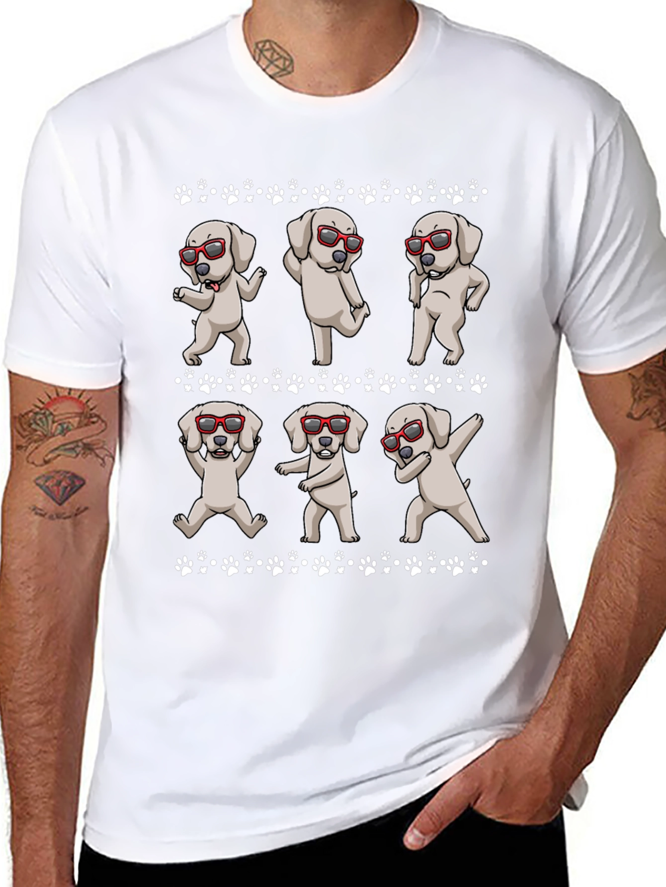 Dabbing Dog T-Shirt - Trendy & Fun!