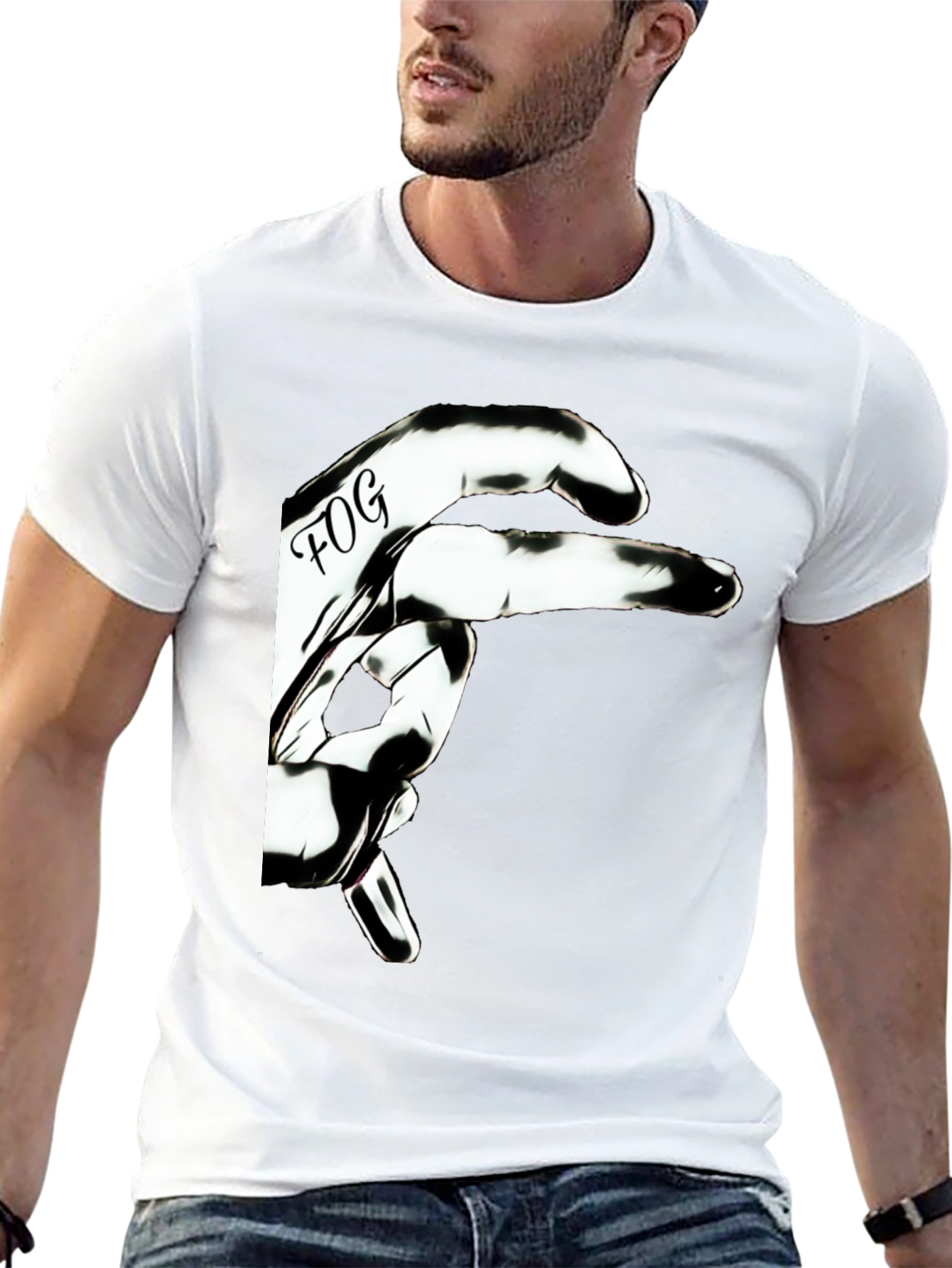 FOG Hand Graphic Black Tee