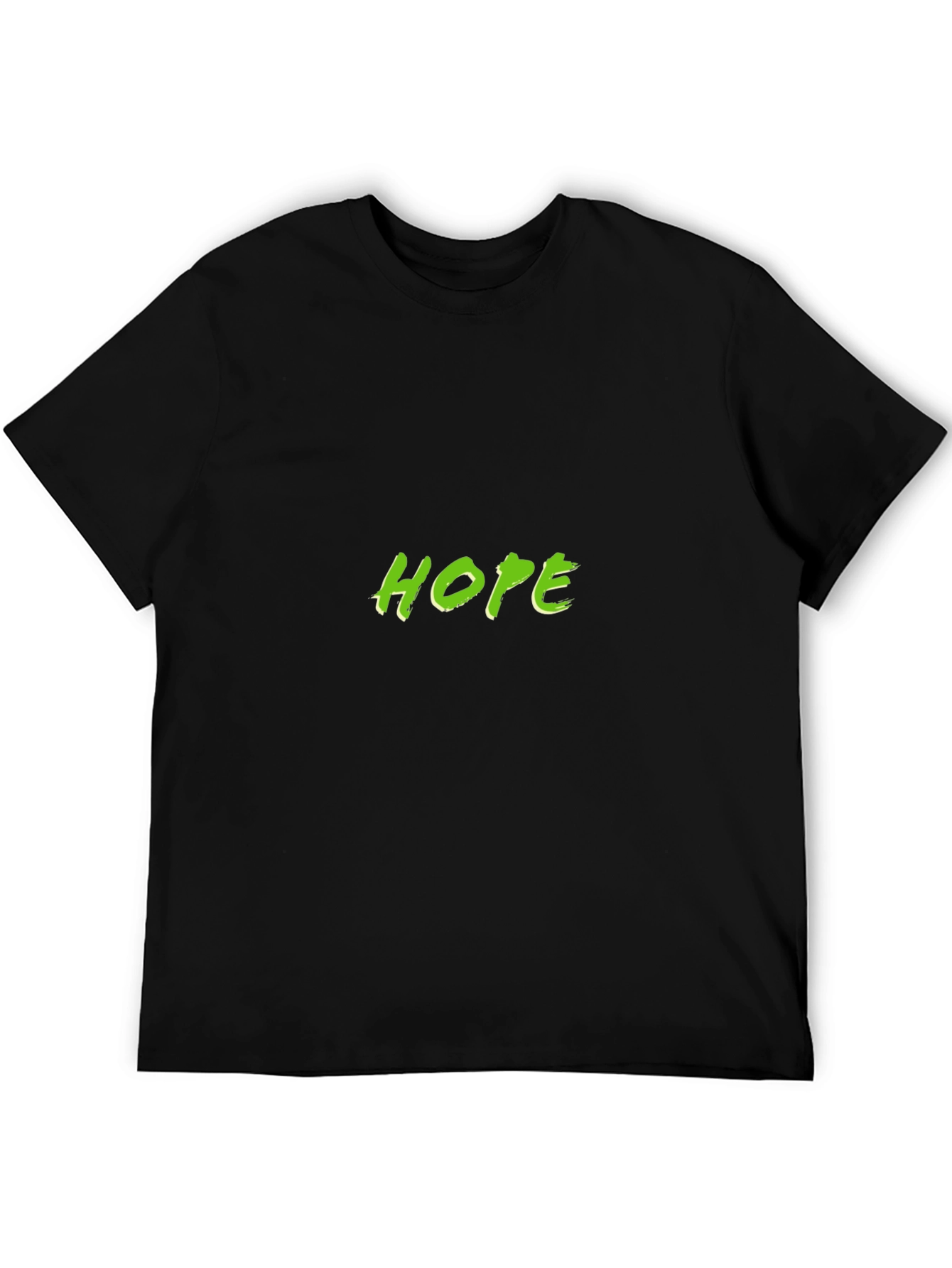 Hope Graphic Tee - Black Cotton Blend T-Shirt