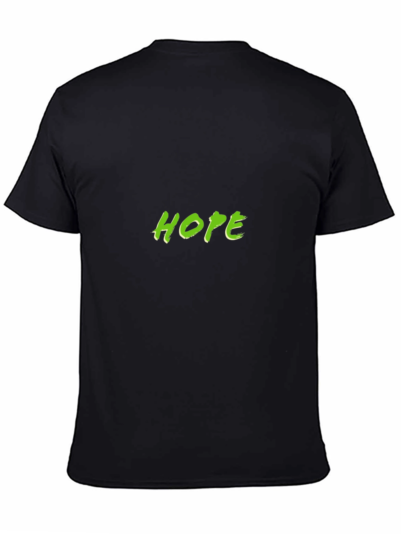 Hope Graphic Tee - Black Cotton Blend T-Shirt