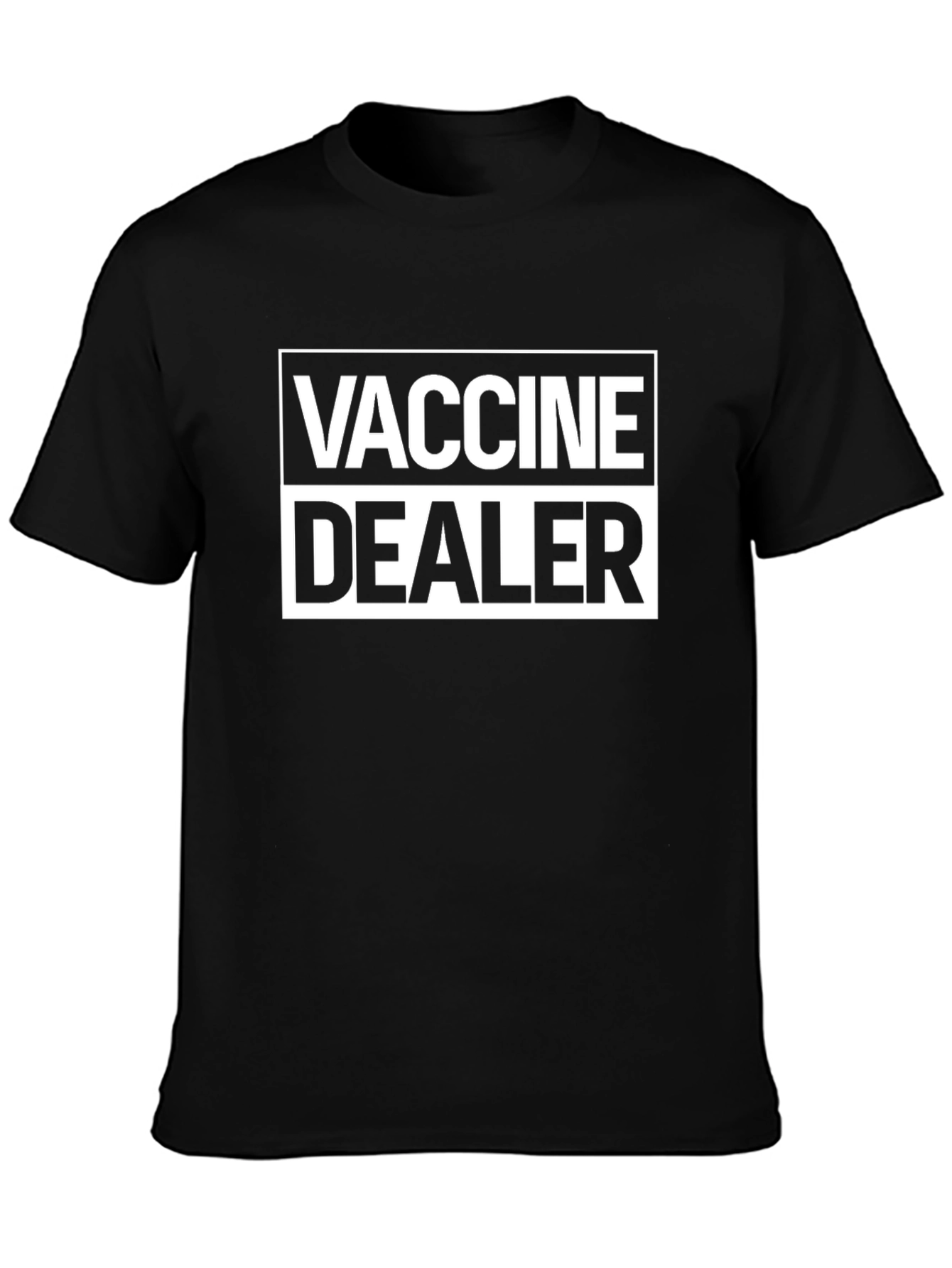 Vaccine Dealer Black Graphic T-Shirt