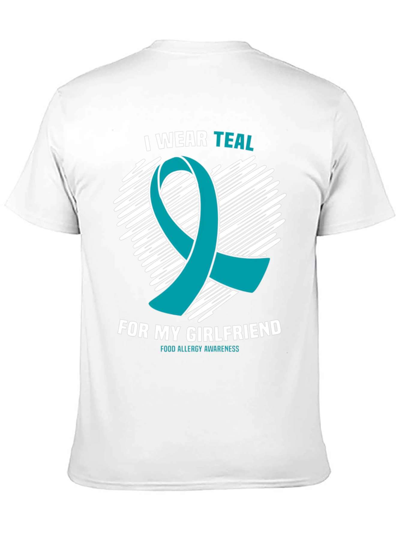 Teal Ribbon Food Allergy Awareness T-Shirt