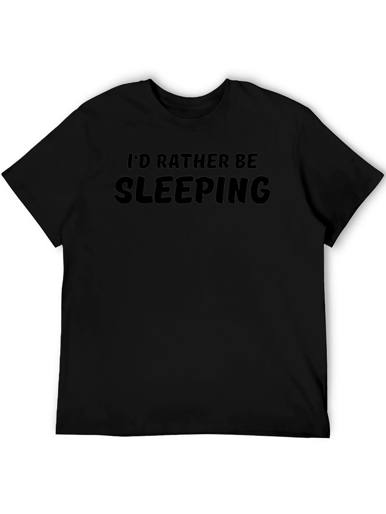 Id Rather Be Sleeping Graphic Tee - Black