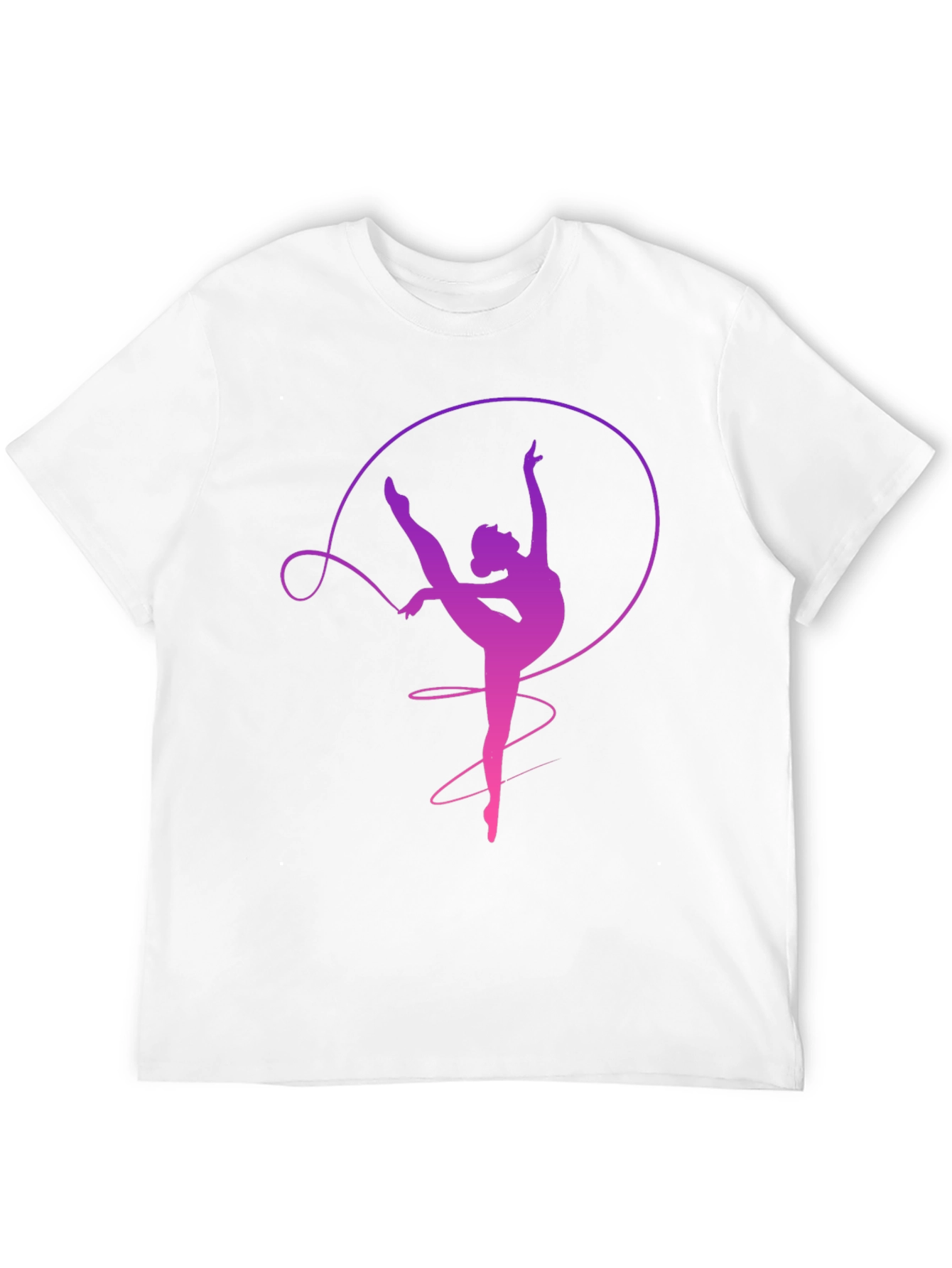 Gymnast Ribbon T-Shirt Dancer Graphic Tee