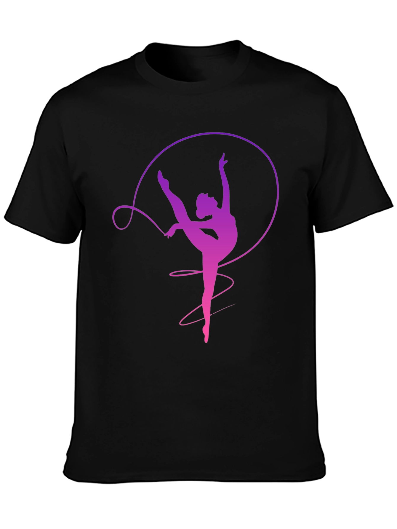 Gymnast Ribbon T-Shirt Dancer Graphic Tee