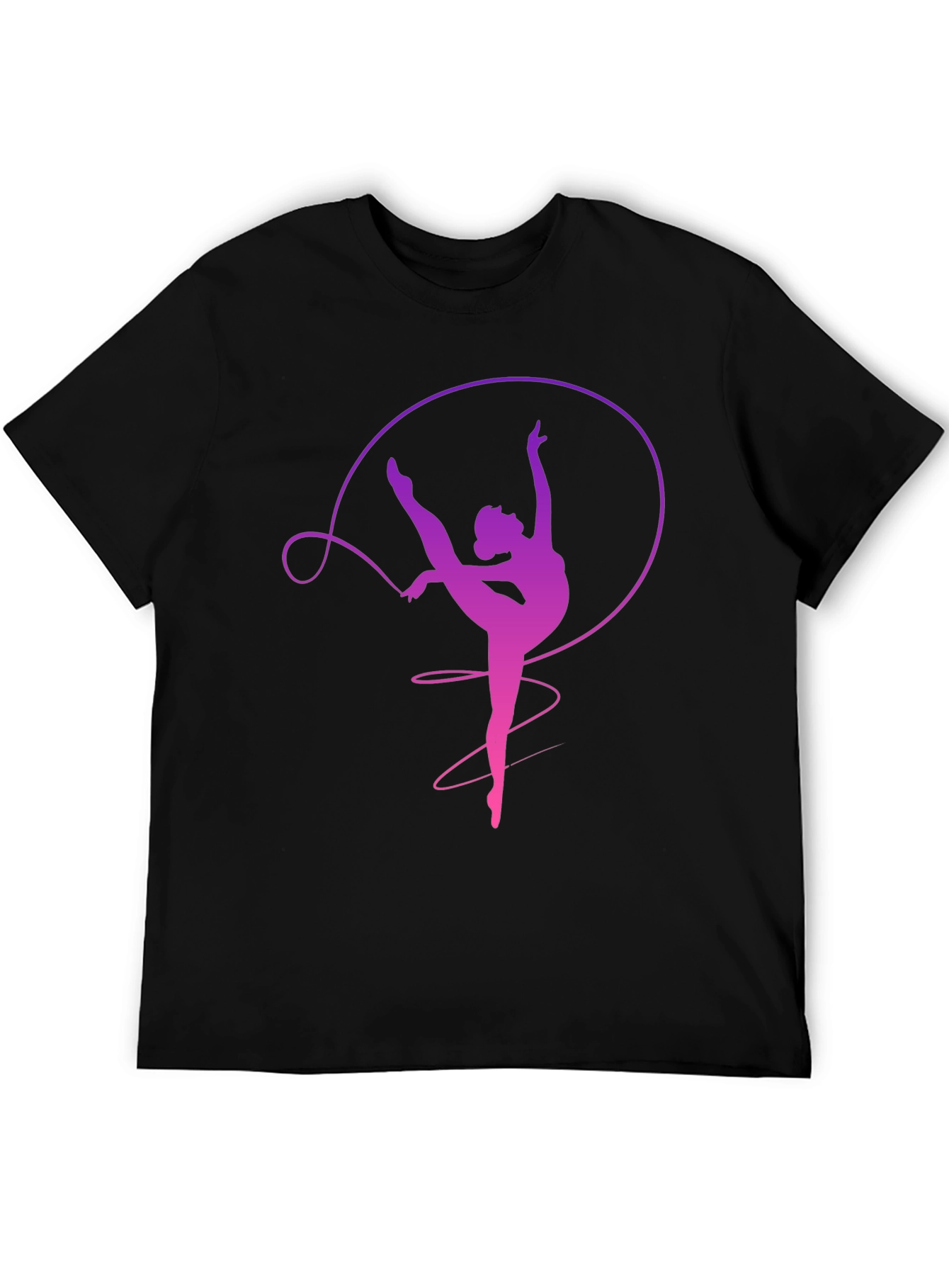 Gymnast Ribbon T-Shirt Dancer Graphic Tee