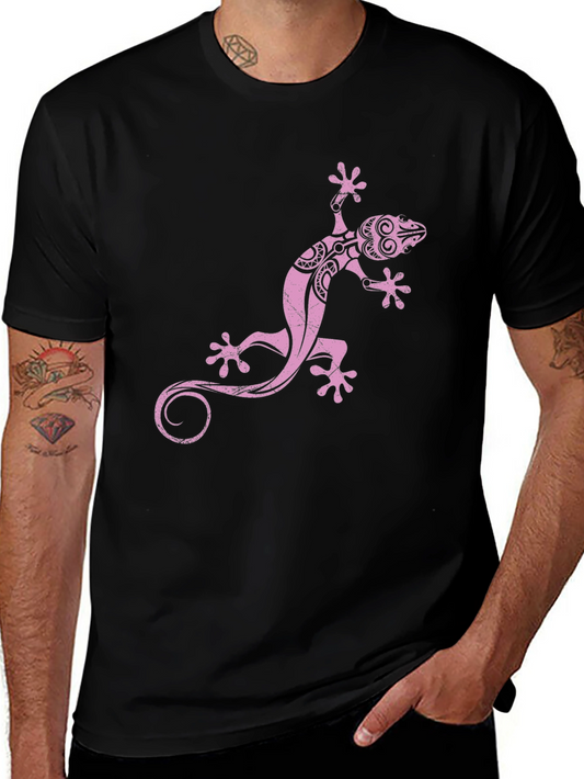 Pink Lizard Graphic T-Shirt