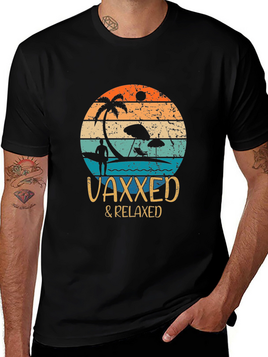 Vaxxed & Relaxed Graphic Tee - Summer Vacation Vibes