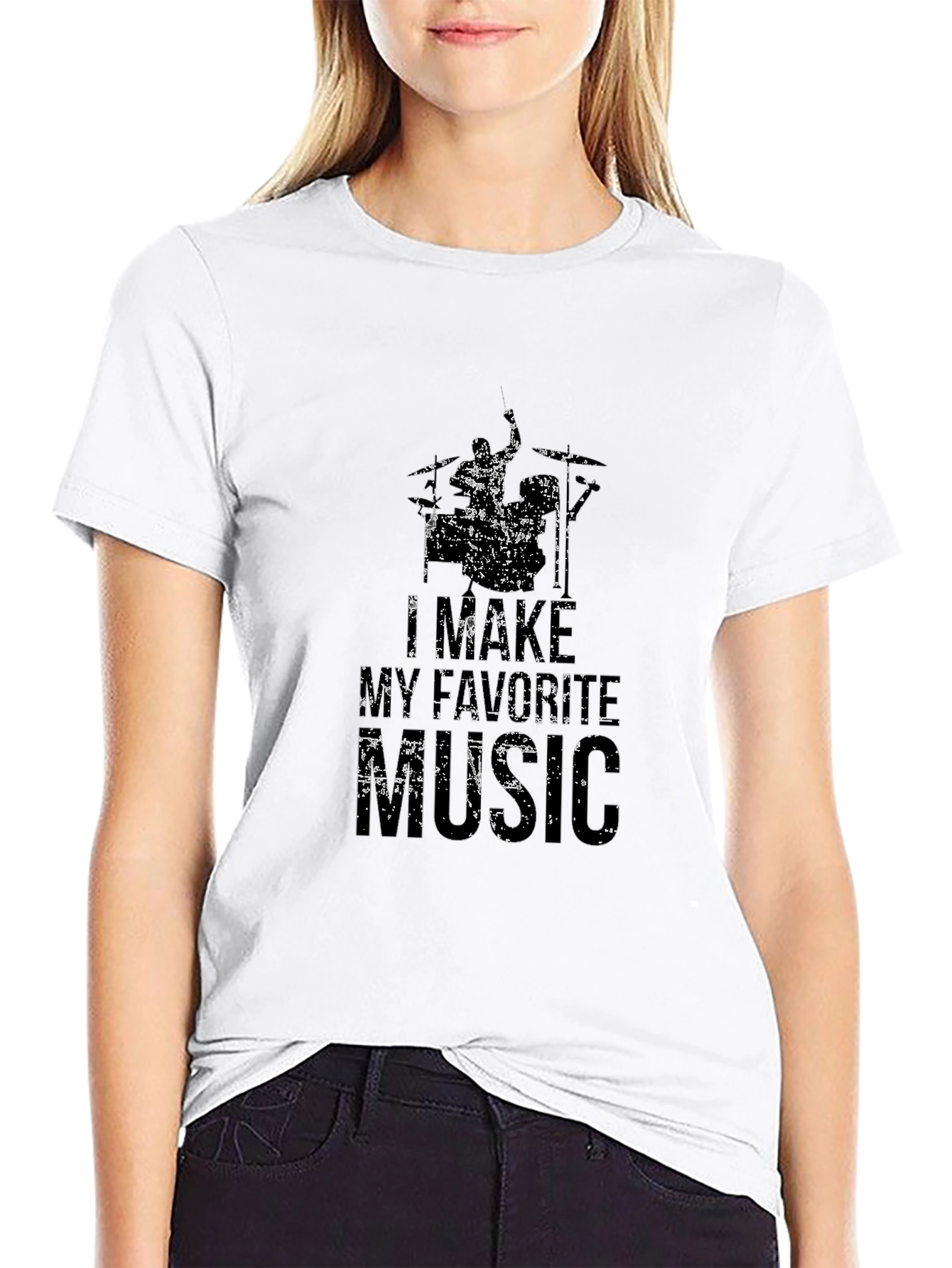I Make My Favorite Music Black Graphic Tee