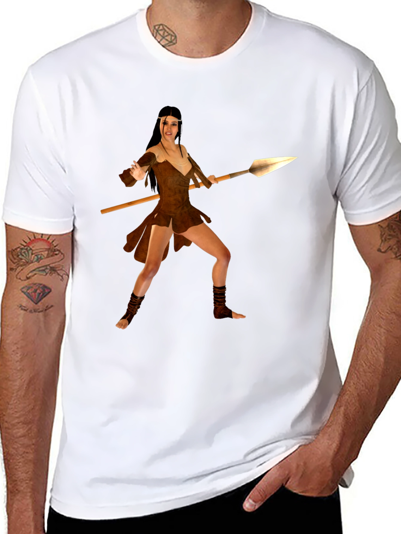 Warrior Woman T-Shirt - Bold Graphic Tee