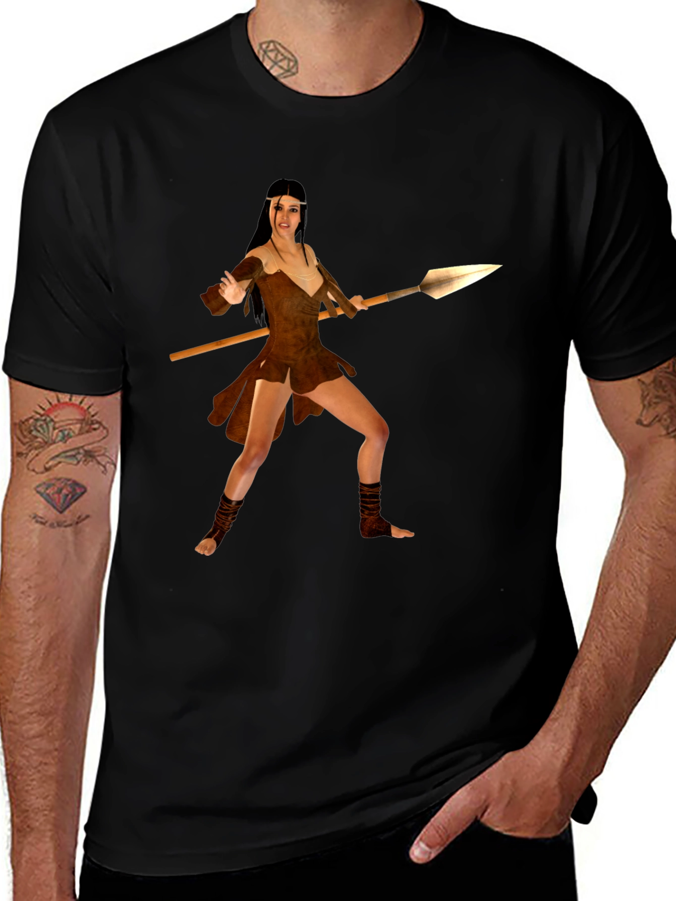 Warrior Woman T-Shirt - Bold Graphic Tee