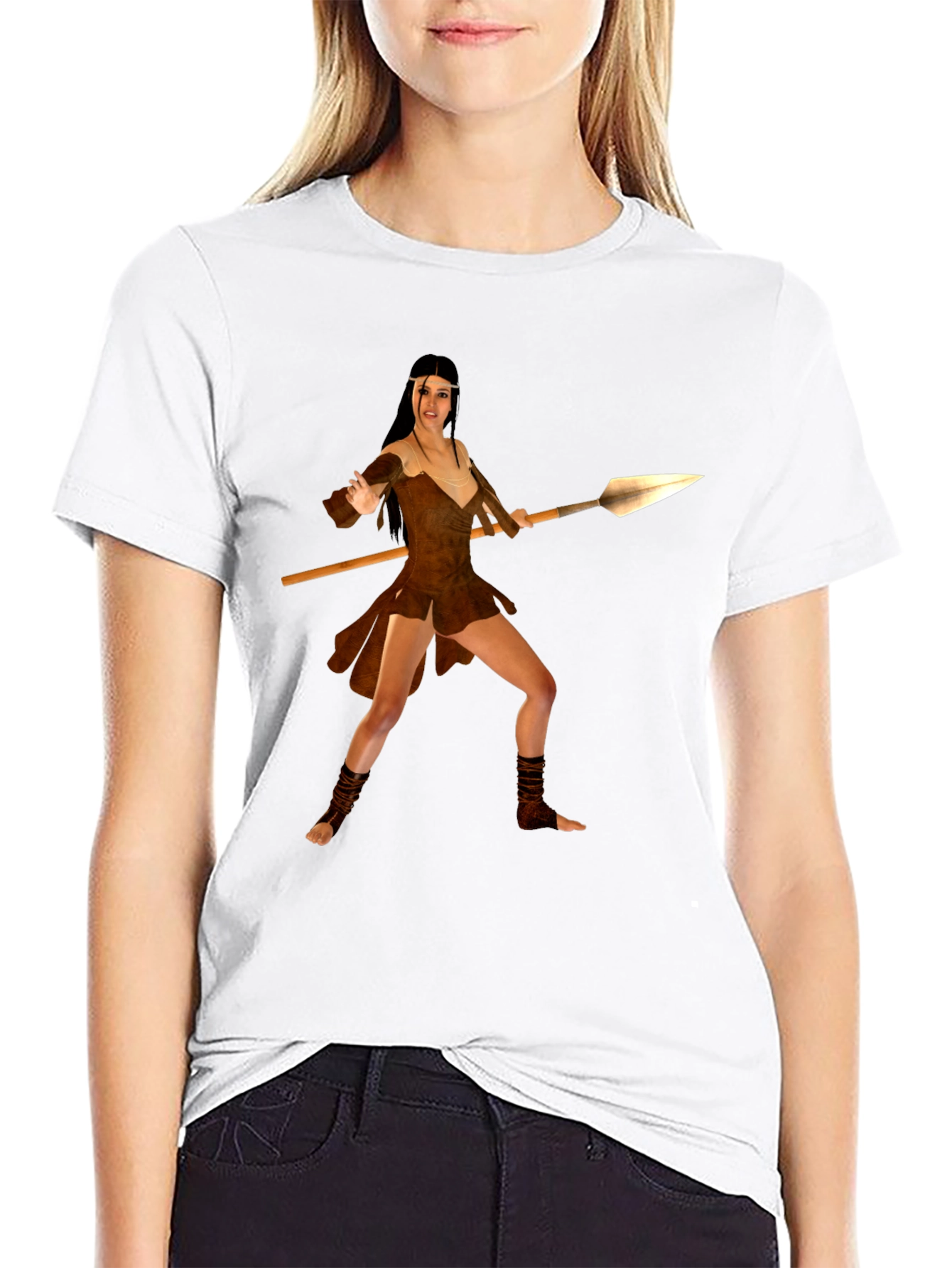 Warrior Woman T-Shirt - Bold Graphic Tee