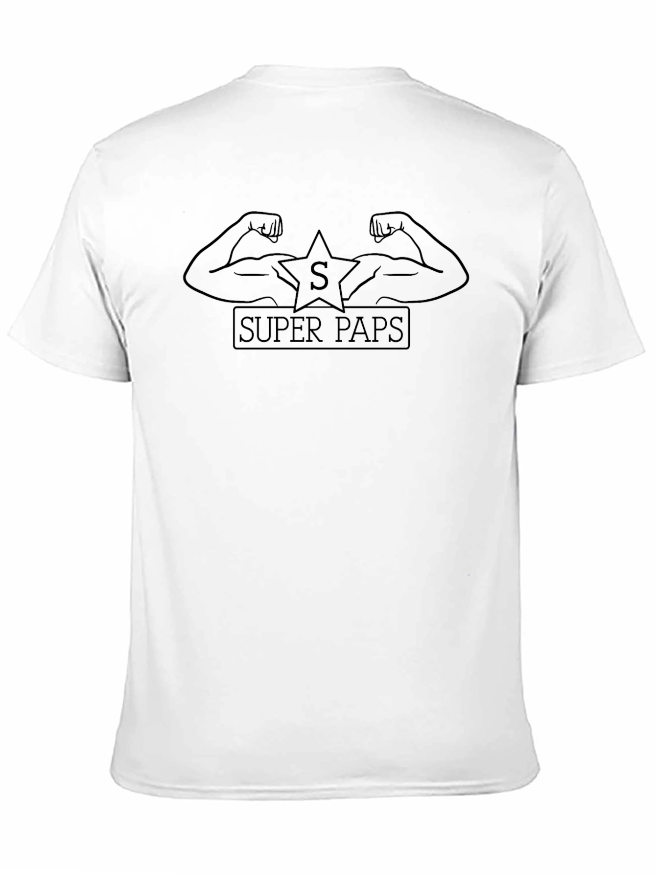 Super Paps Graphic Tee - Dad Superhero Shirt