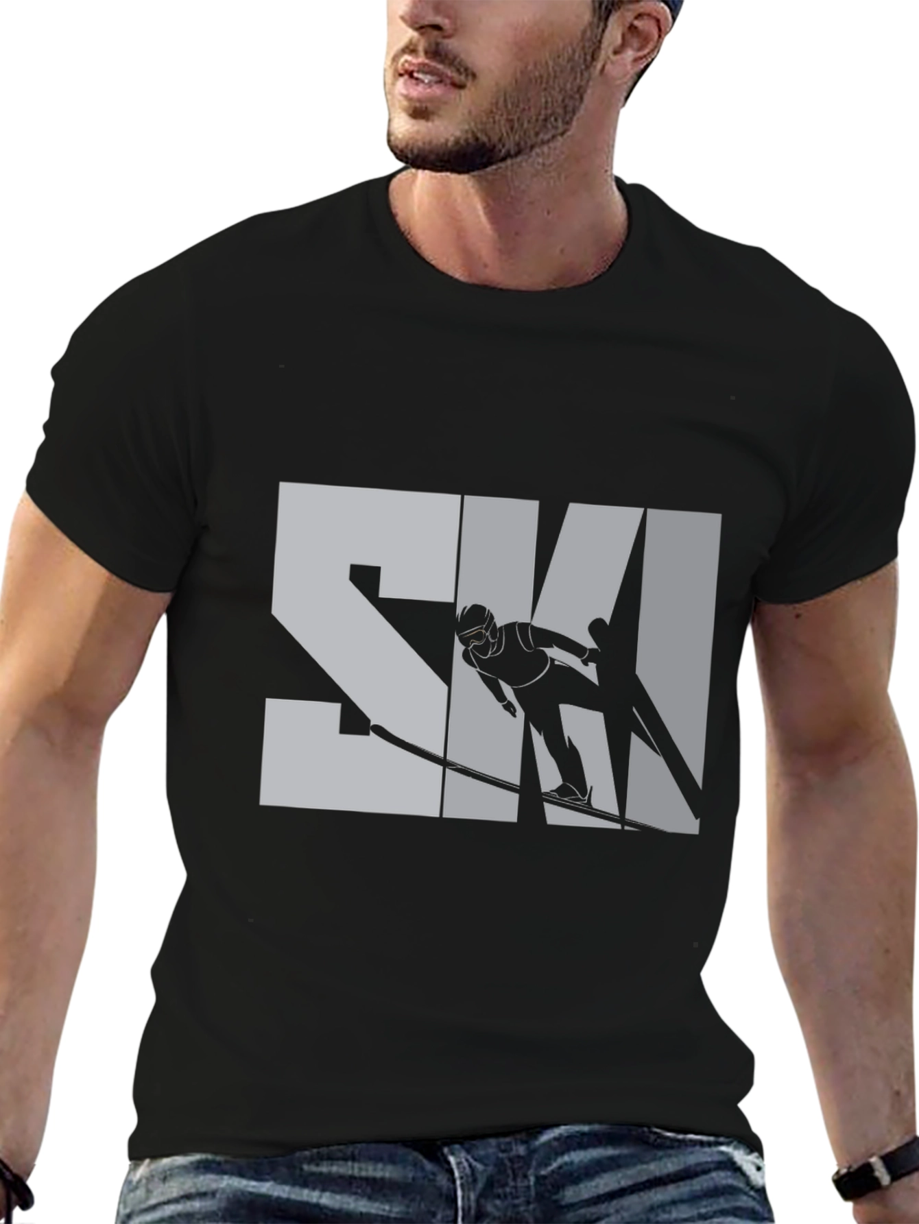 Stylish Skiing T-Shirt - Sporty Design