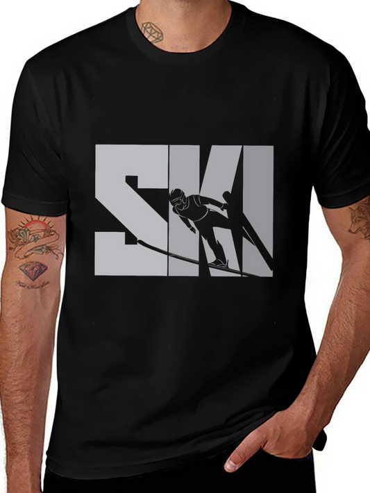 Stylish Skiing T-Shirt - Sporty Design