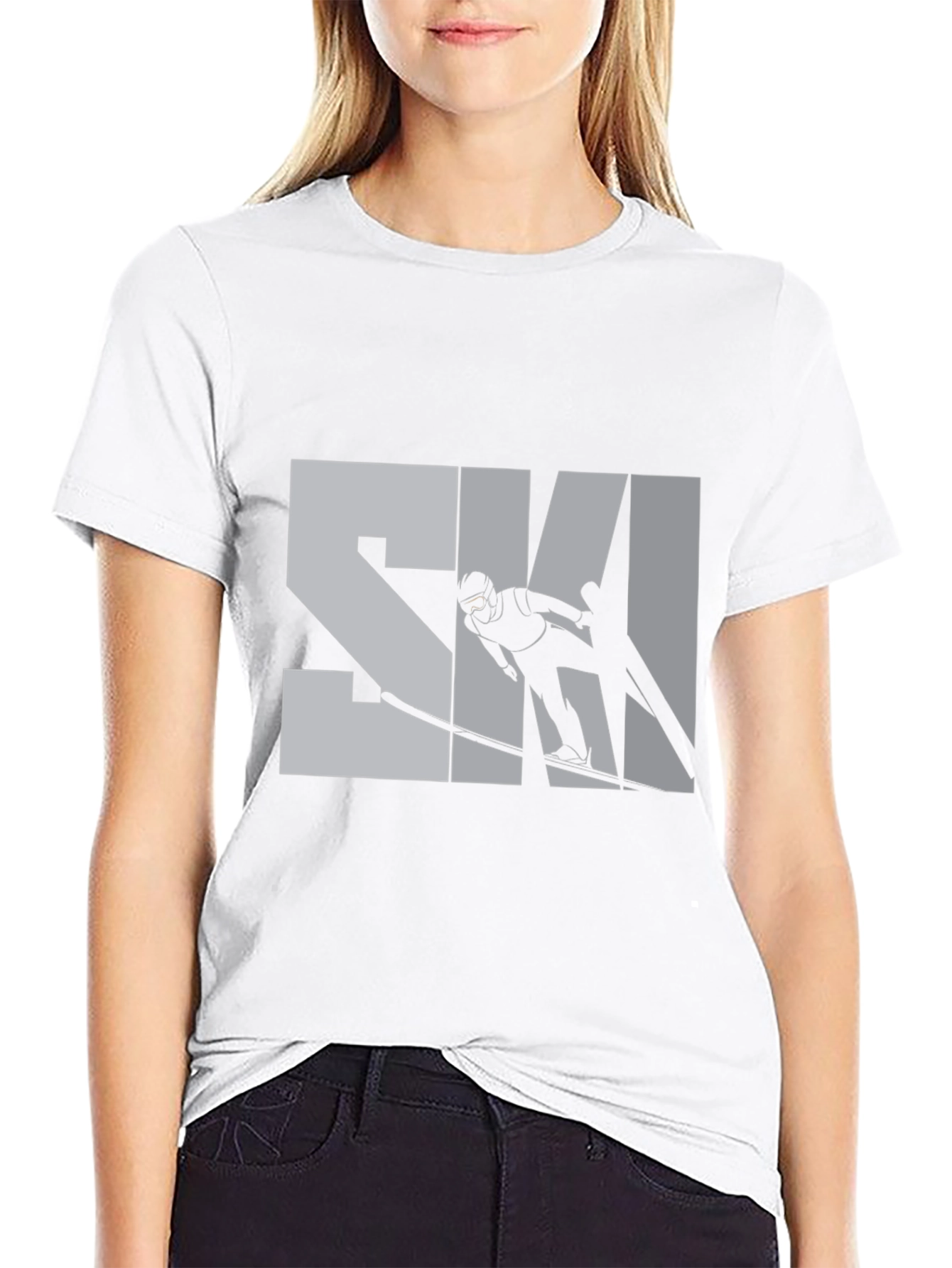 Stylish Skiing T-Shirt - Sporty Design