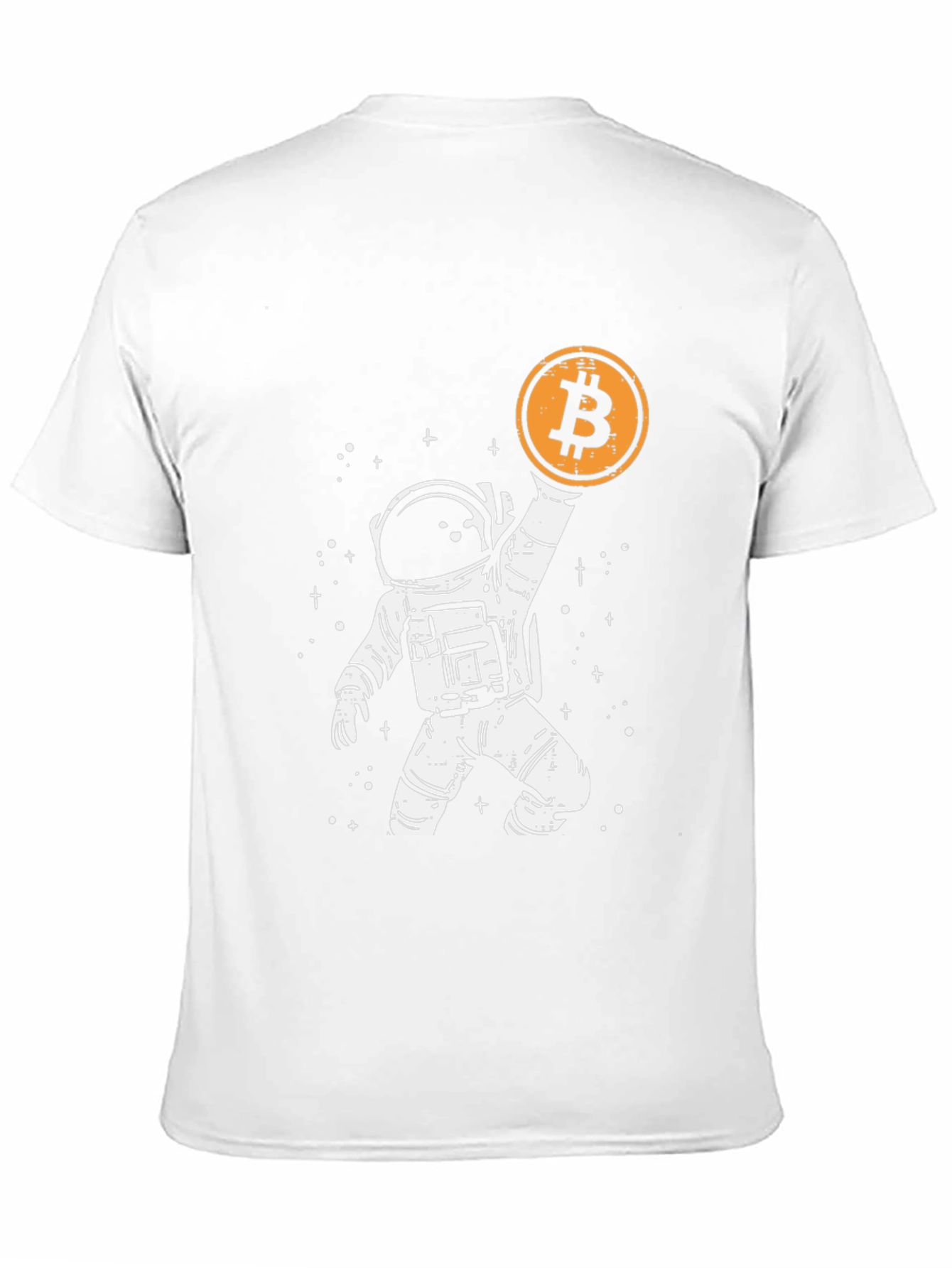 Astronaut Bitcoin T-Shirt - Crypto Moon Landing