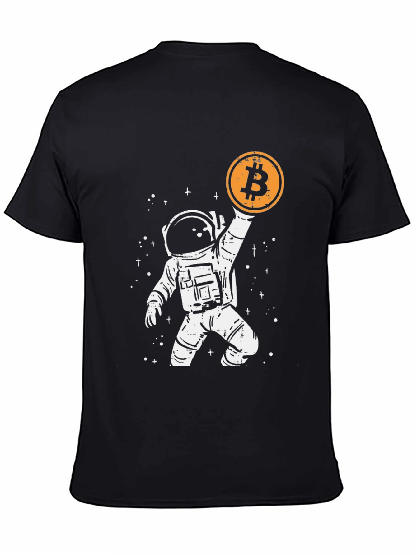 Astronaut Bitcoin T-Shirt - Crypto Moon Landing