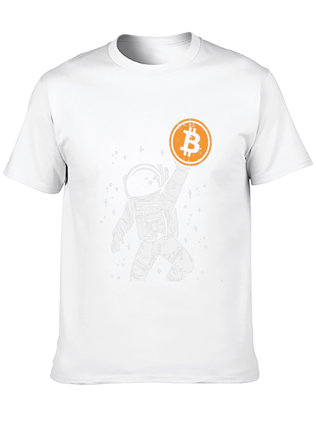 Astronaut Bitcoin T-Shirt - Crypto Moon Landing