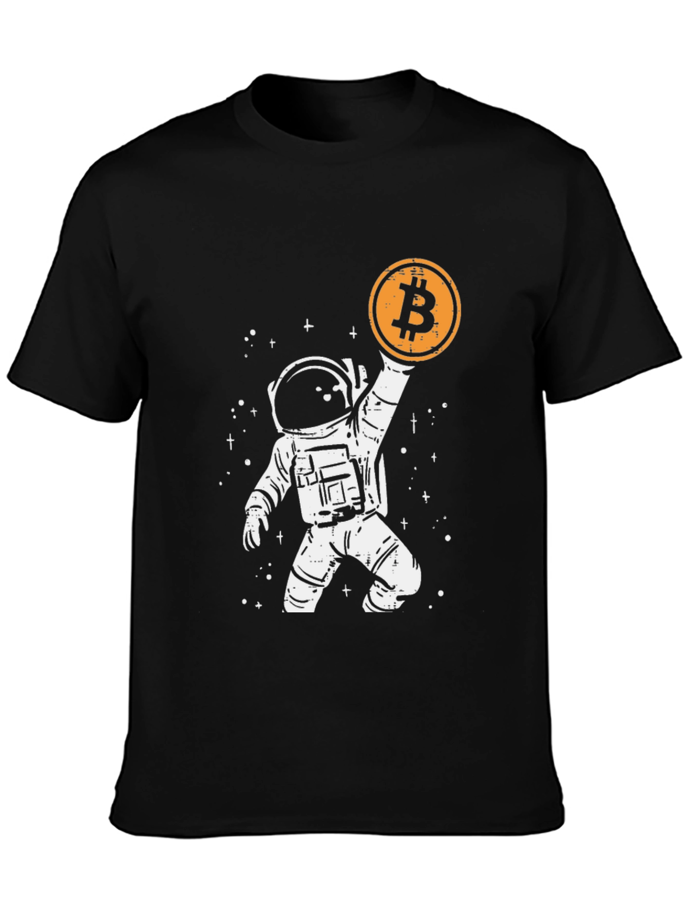 Astronaut Bitcoin T-Shirt - Crypto Moon Landing