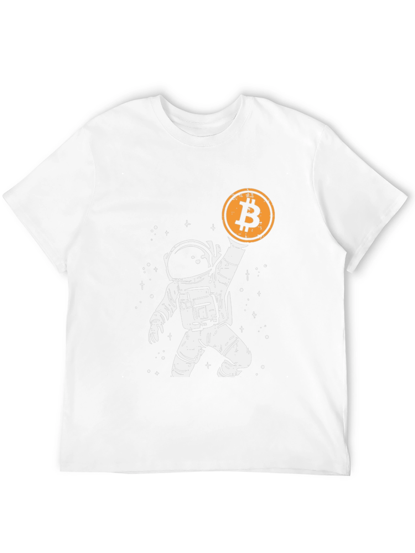 Astronaut Bitcoin T-Shirt - Crypto Moon Landing