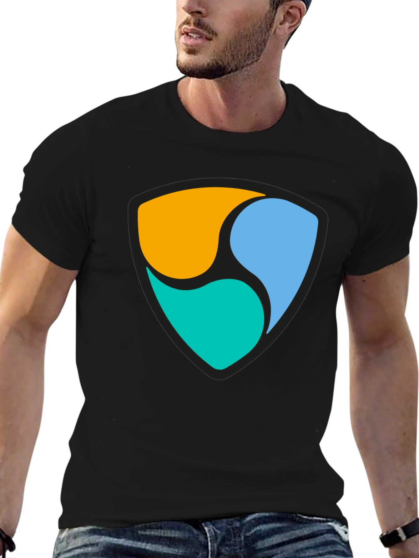 Geometric Symbol Graphic T-Shirt