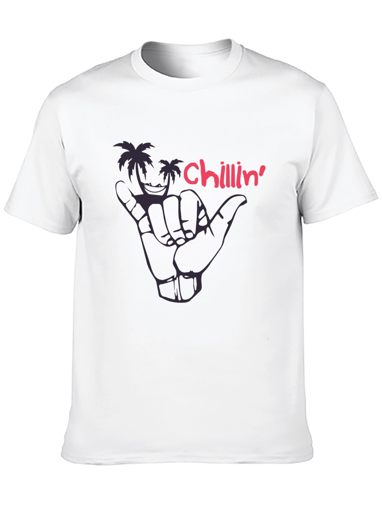 Chillin Palm Tree Graphic Tee - Hang Loose Style