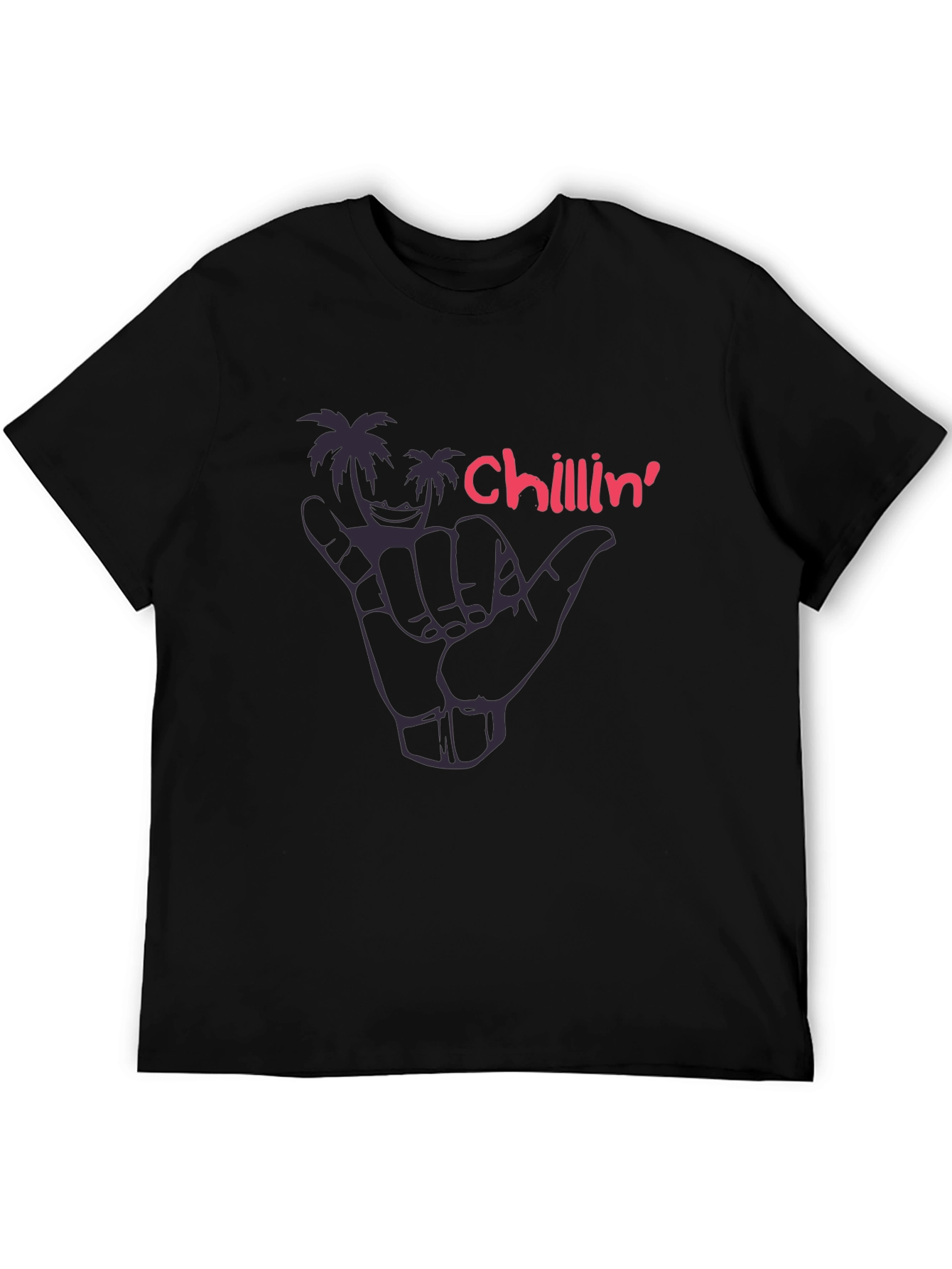Chillin Palm Tree Graphic Tee - Hang Loose Style