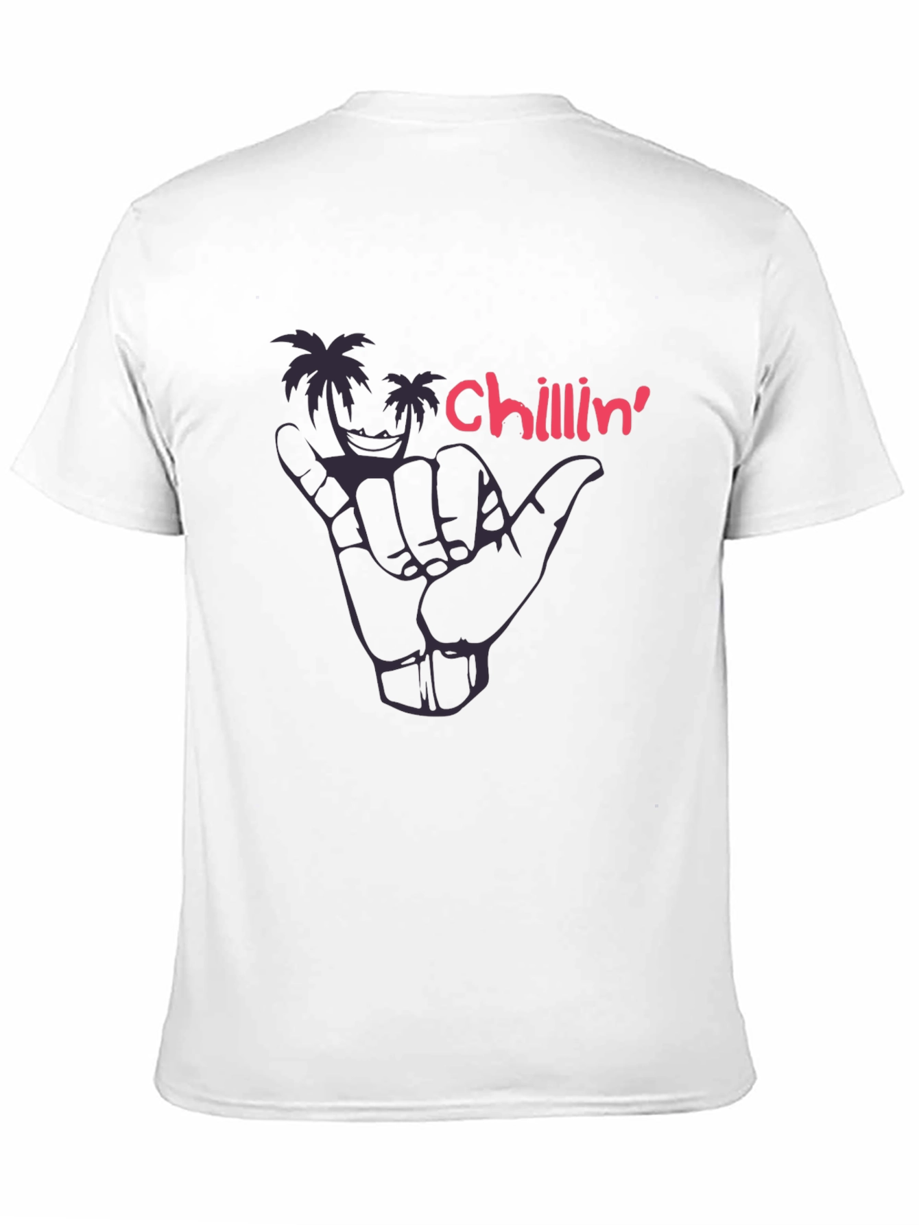 Chillin Palm Tree Graphic Tee - Hang Loose Style