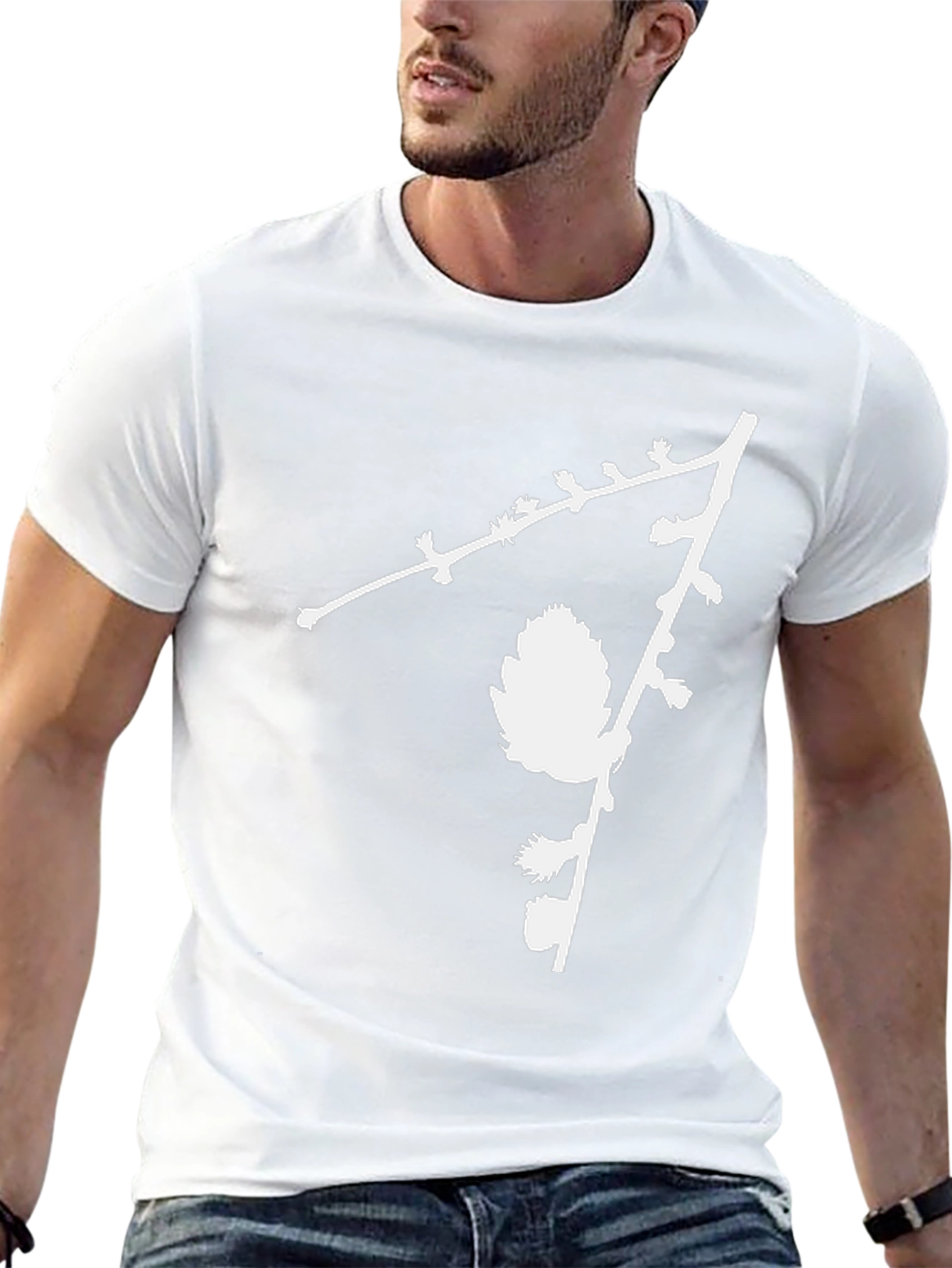 Nature Inspired Black Graphic Tee