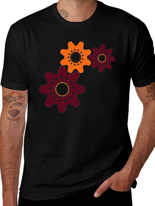 Gear Design Black T-Shirt