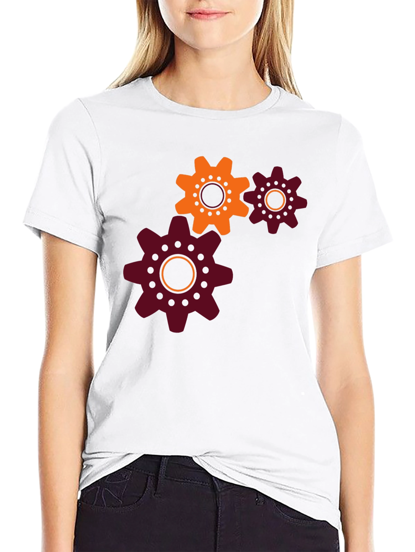 Gear Design Black T-Shirt