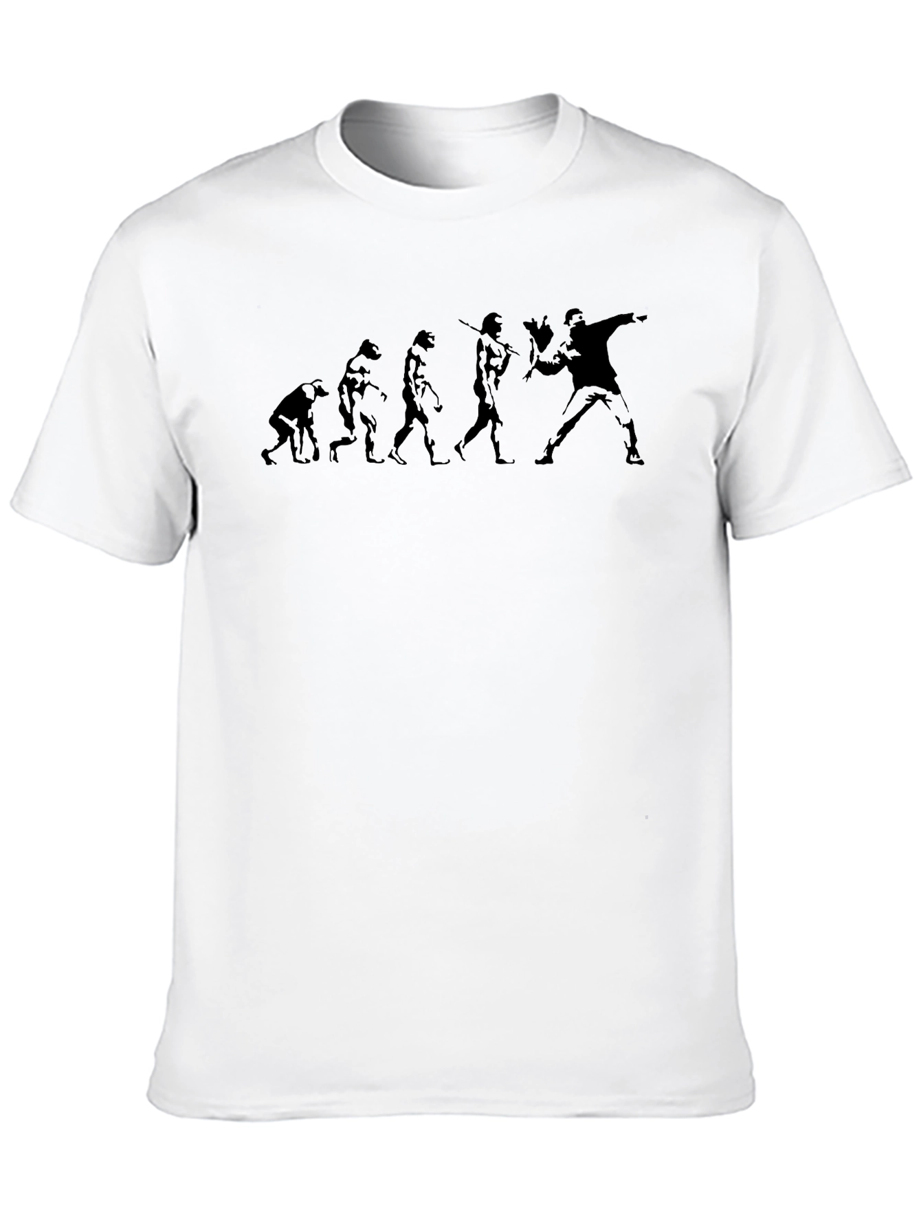 Evolution of Throwing T-Shirt - Black