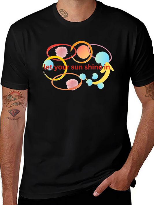 Let Your Sun Shine In Black T-Shirt
