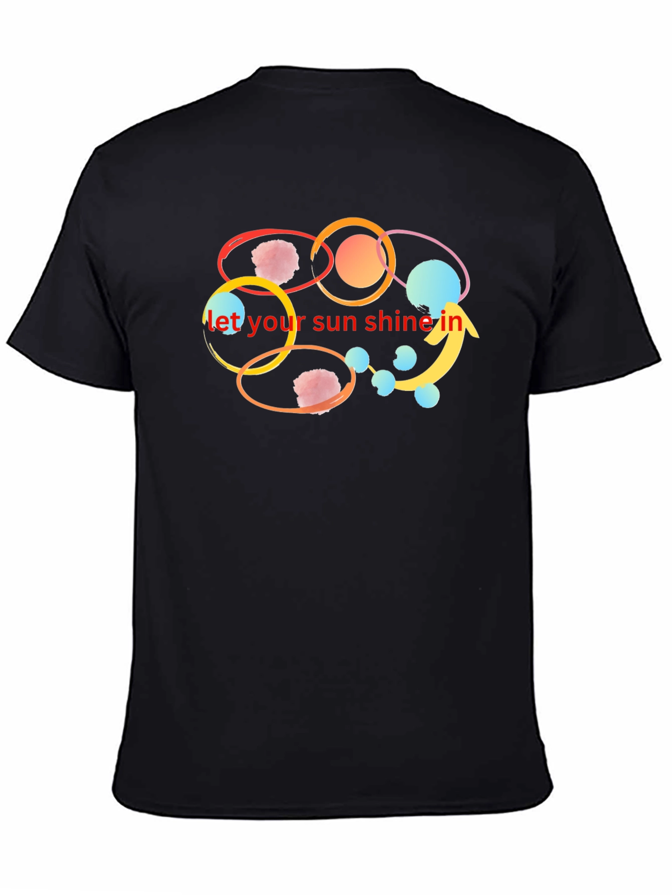 Let Your Sun Shine In Black T-Shirt