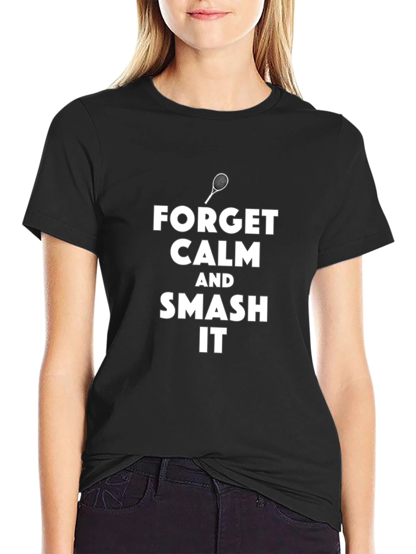 Forget Calm Tennis Smash T-Shirt