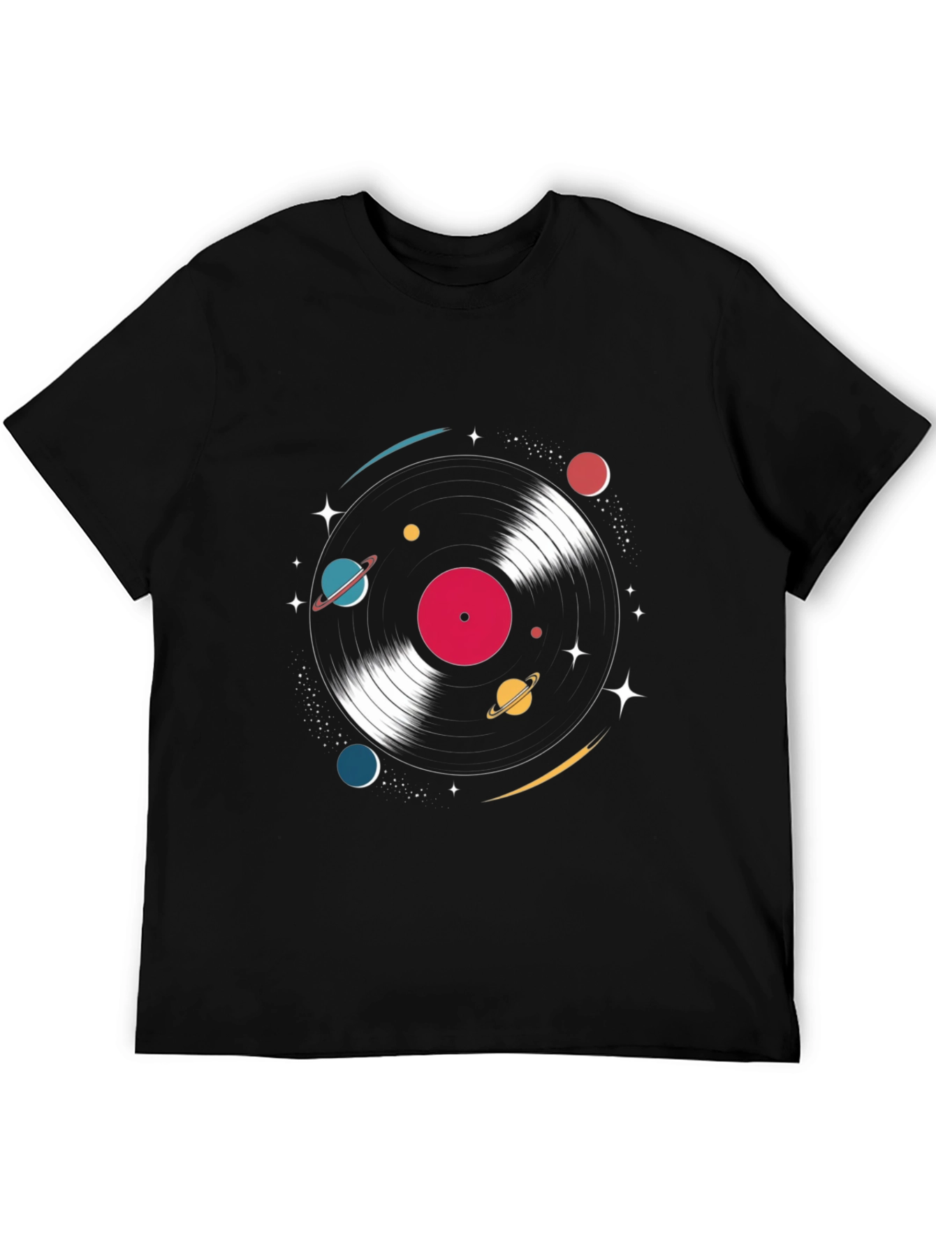 Retro Vinyl Record Space T-Shirt